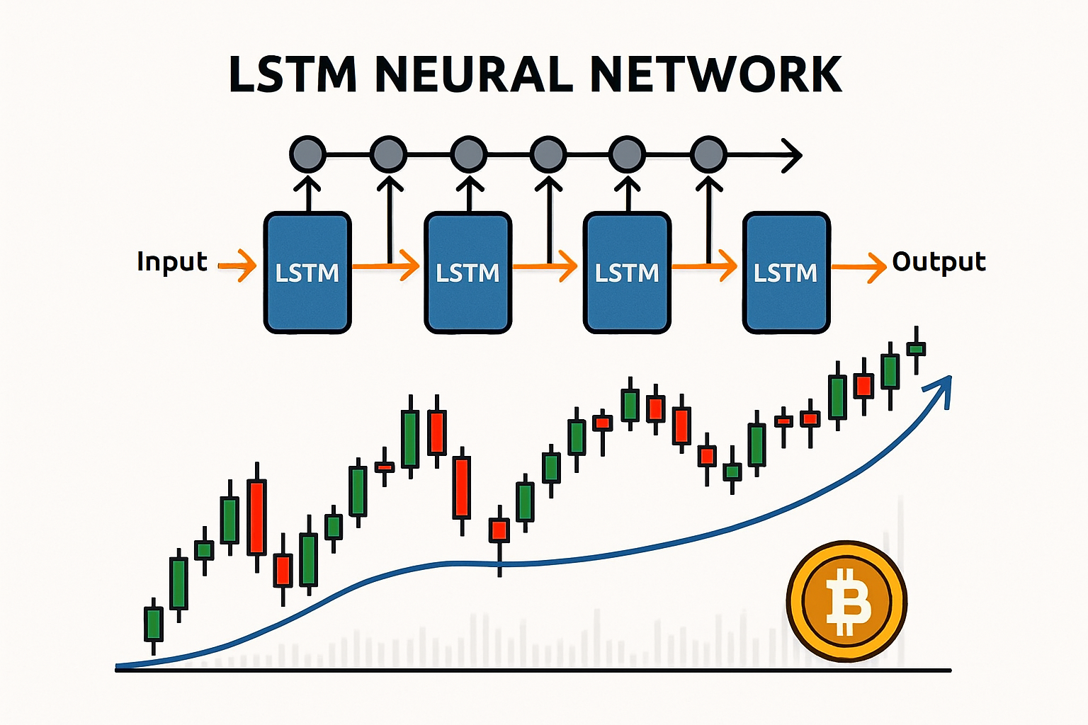 LSTM neural network crypto trading chart