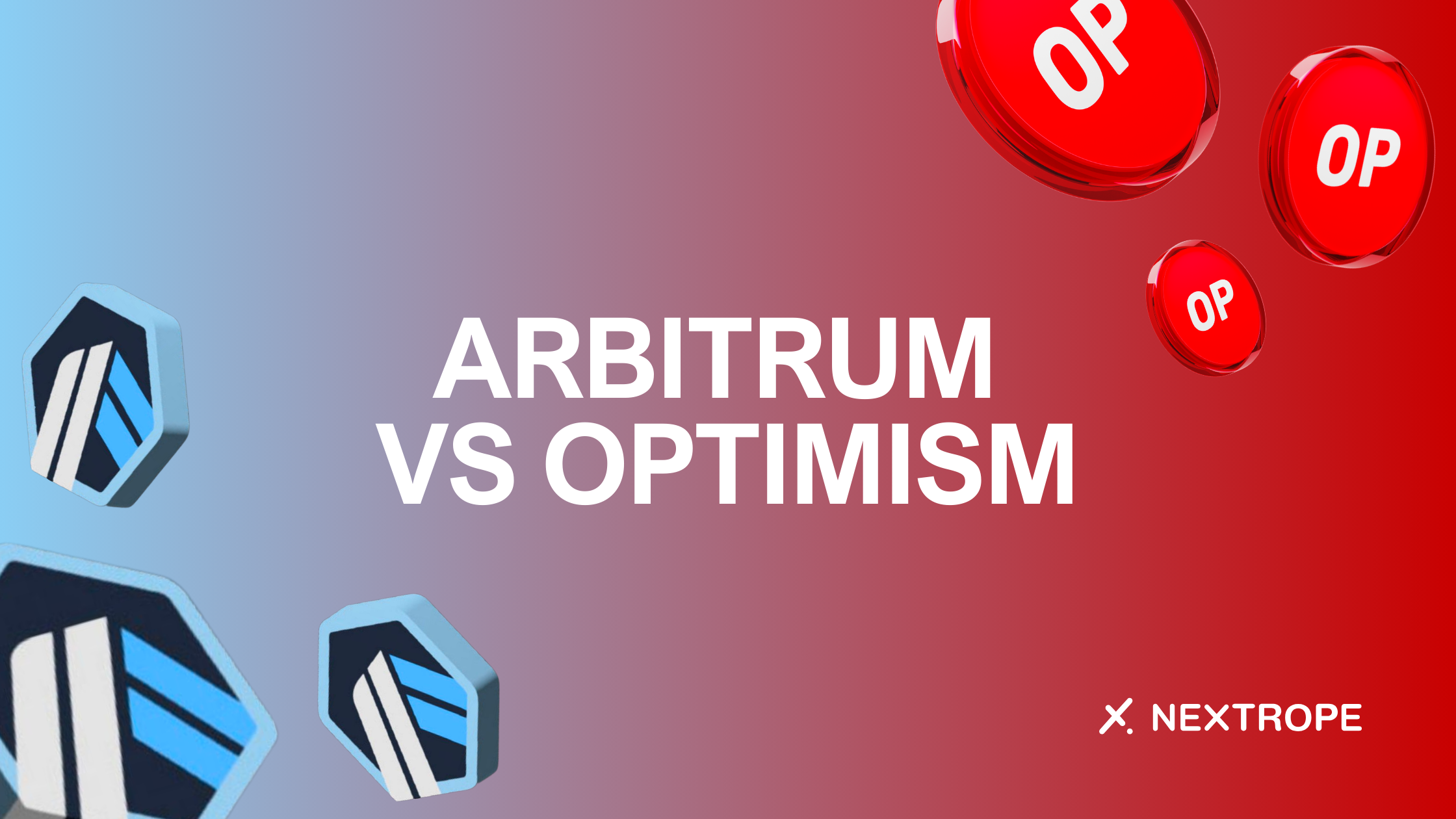 Optimism and Arbitrum Layer 2 blockchain logos