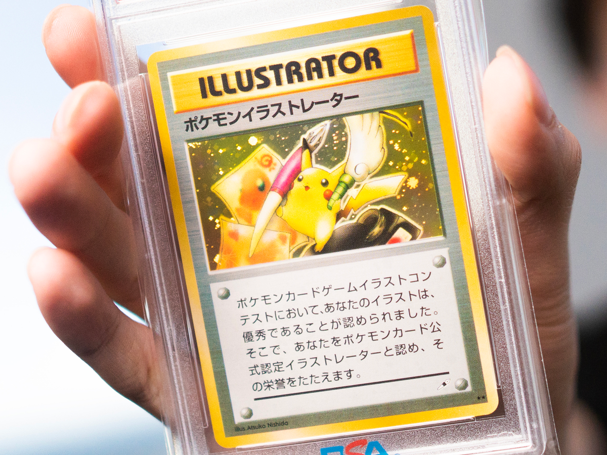 Pikachu Illustrator card high resolution photo