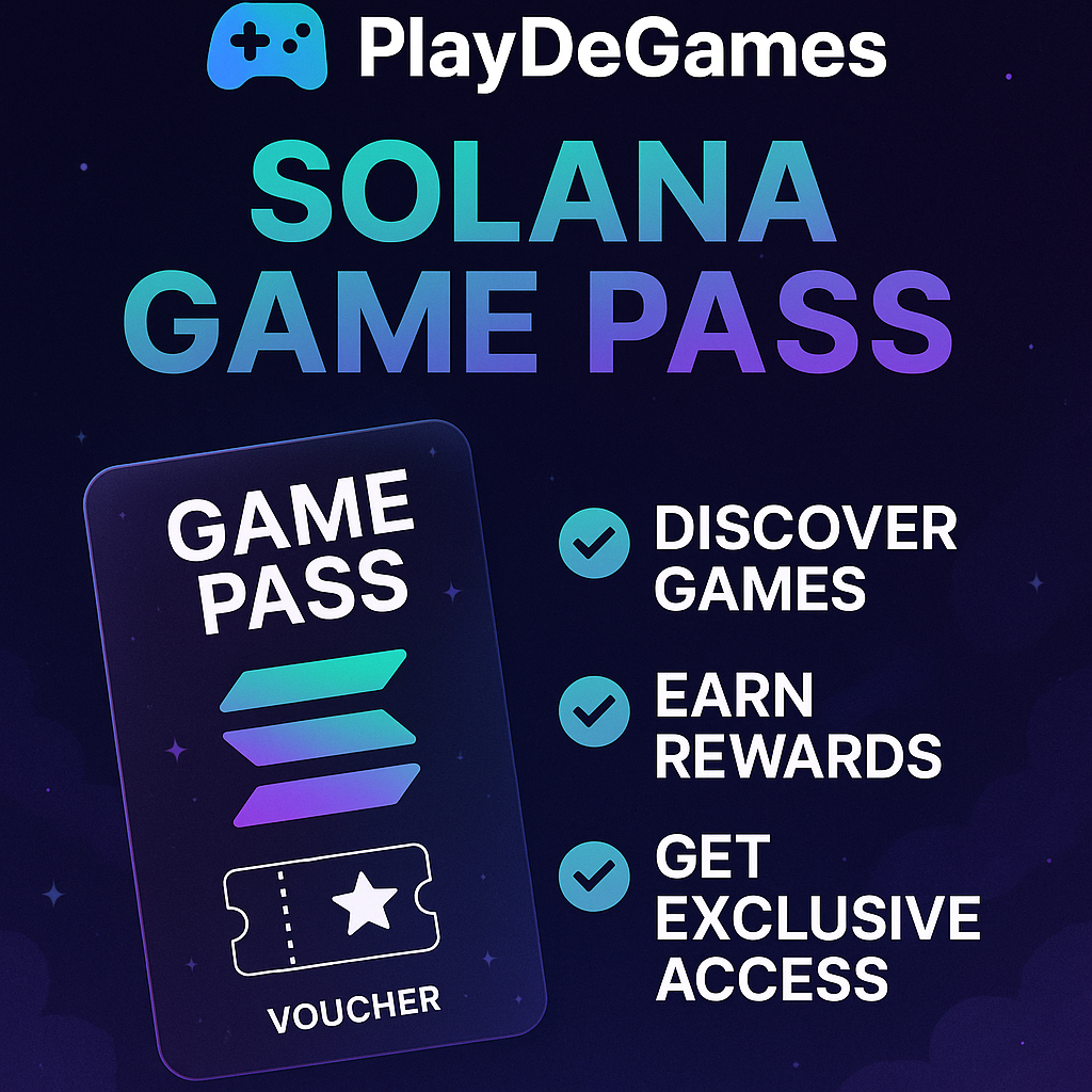 PlayDeGames Solana Game Pass Twitter thread
