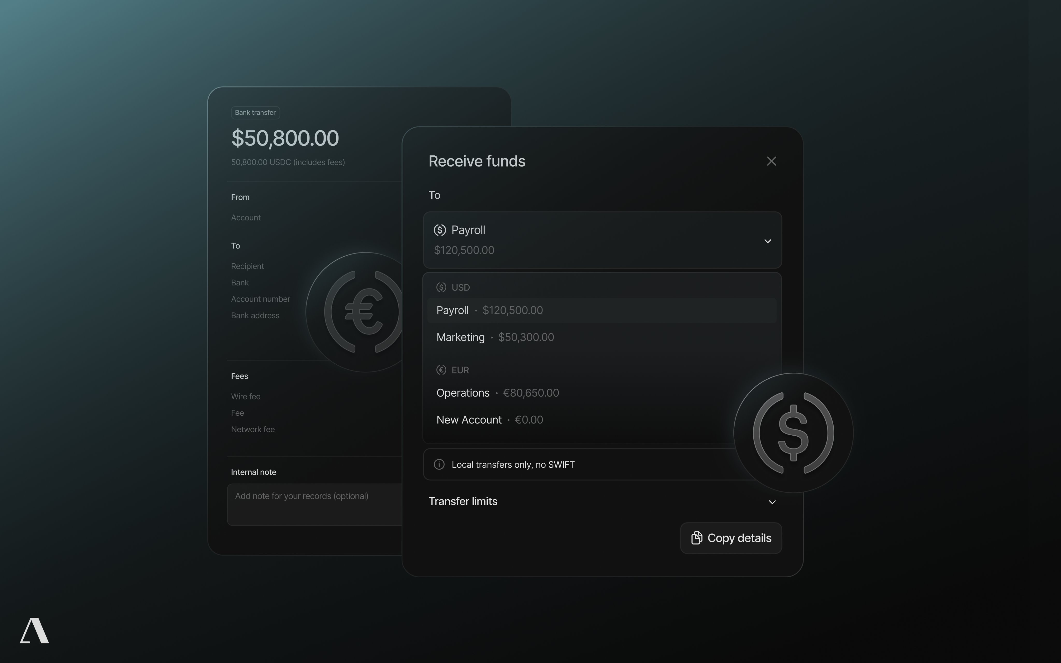 Squads Grid USD account API interface