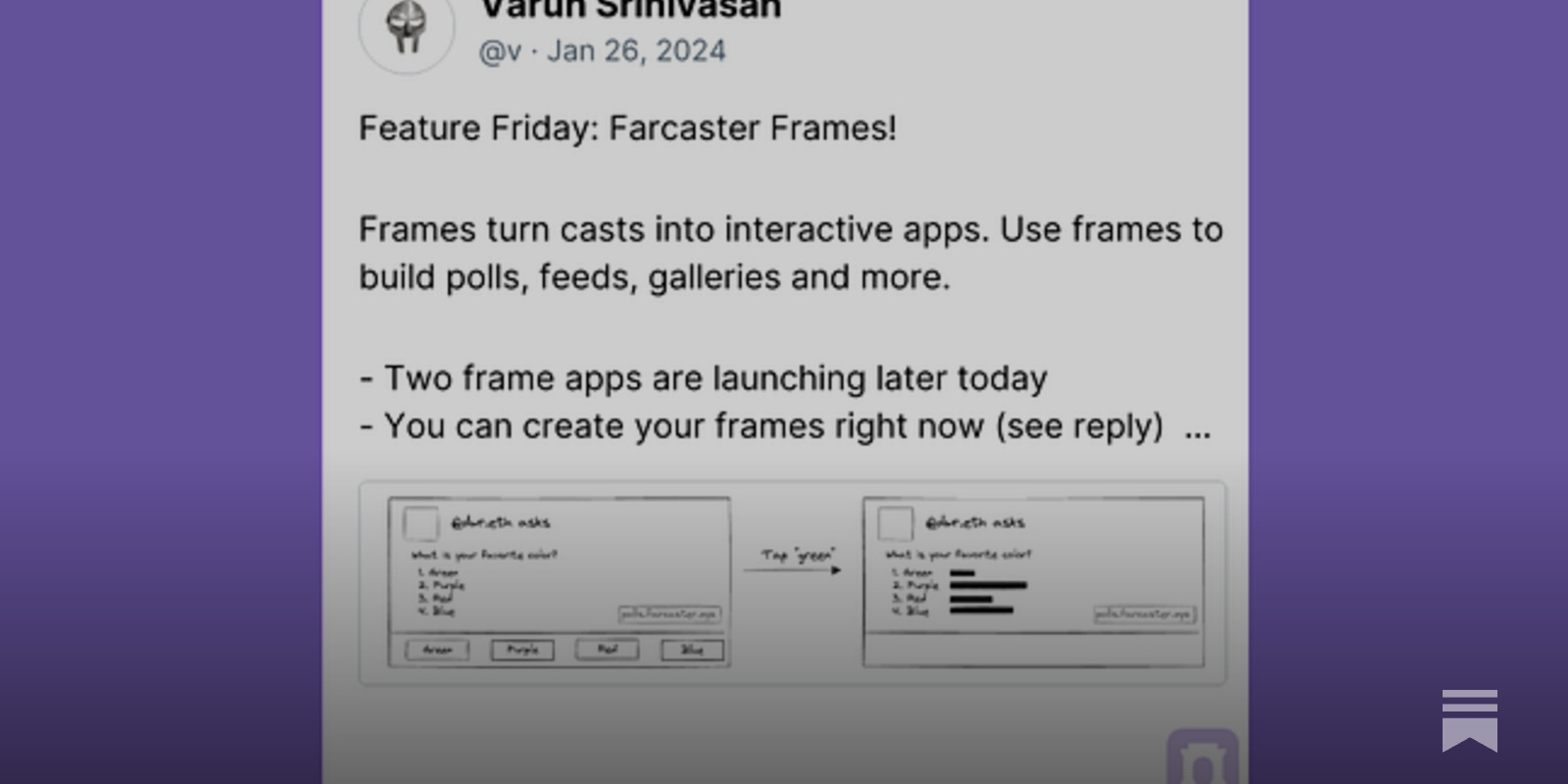 Farcaster Frames interactive example