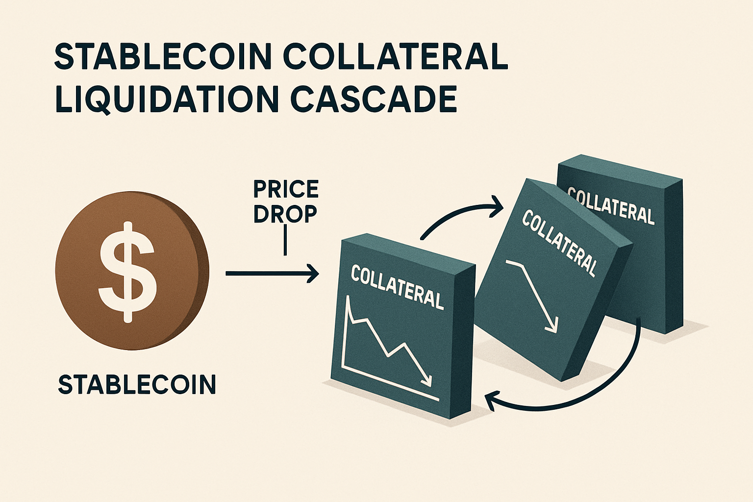 stablecoin collateral liquidation cascade