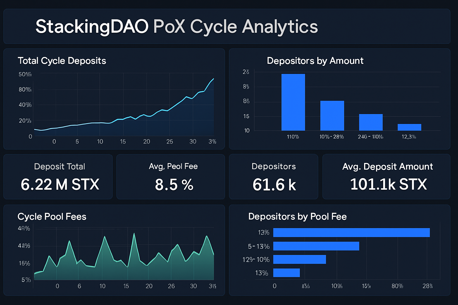 StackingDAO PoX cycle analytics dashboard