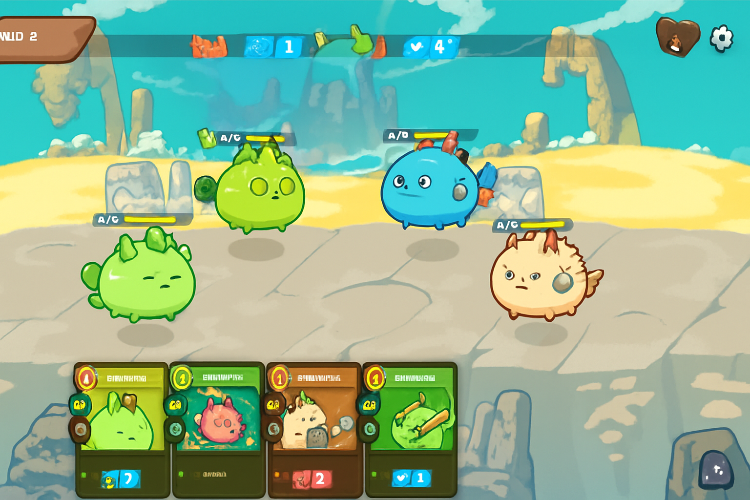 Axie Infinity NFT gameplay screenshot