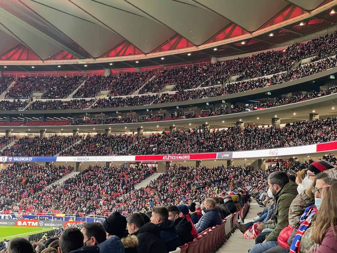 Atlético de Madrid fan token seating zone