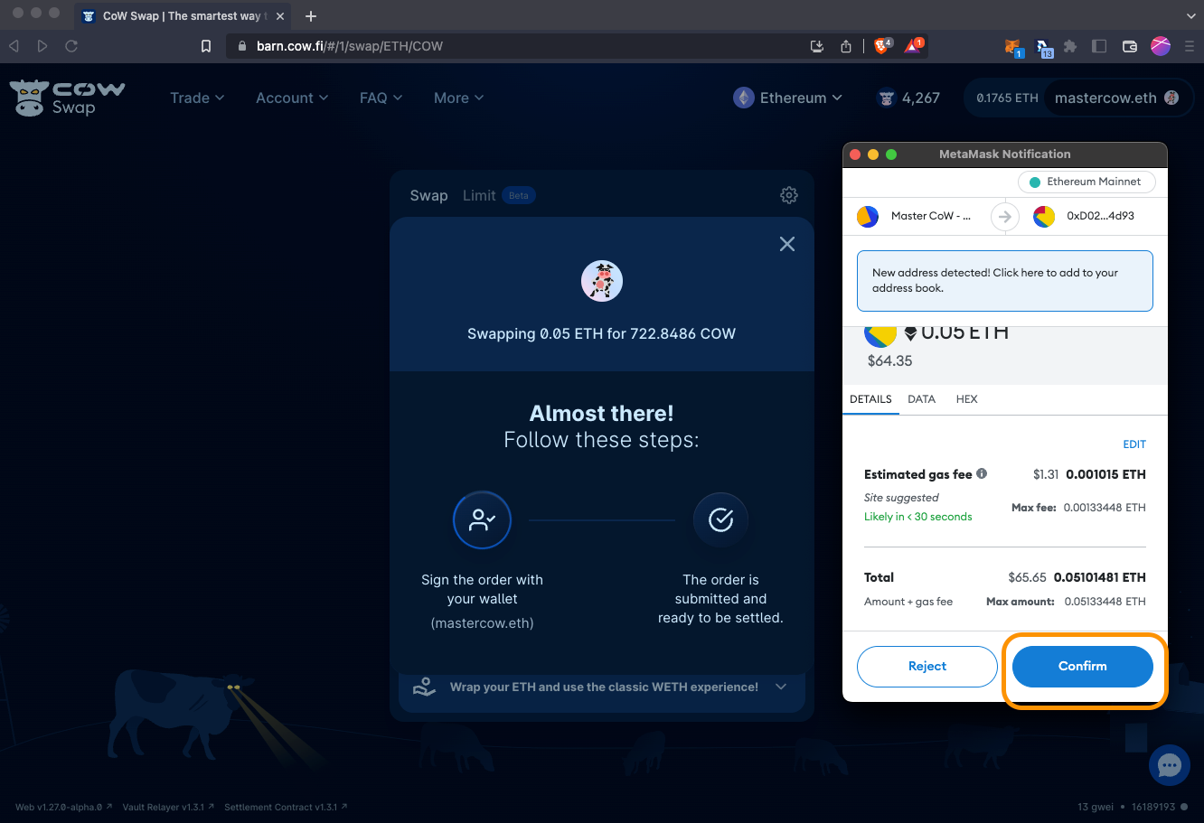 CoW Protocol order flow auction rebates