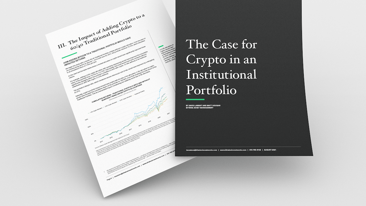 institutional investor portfolio with commodity-backed tokens