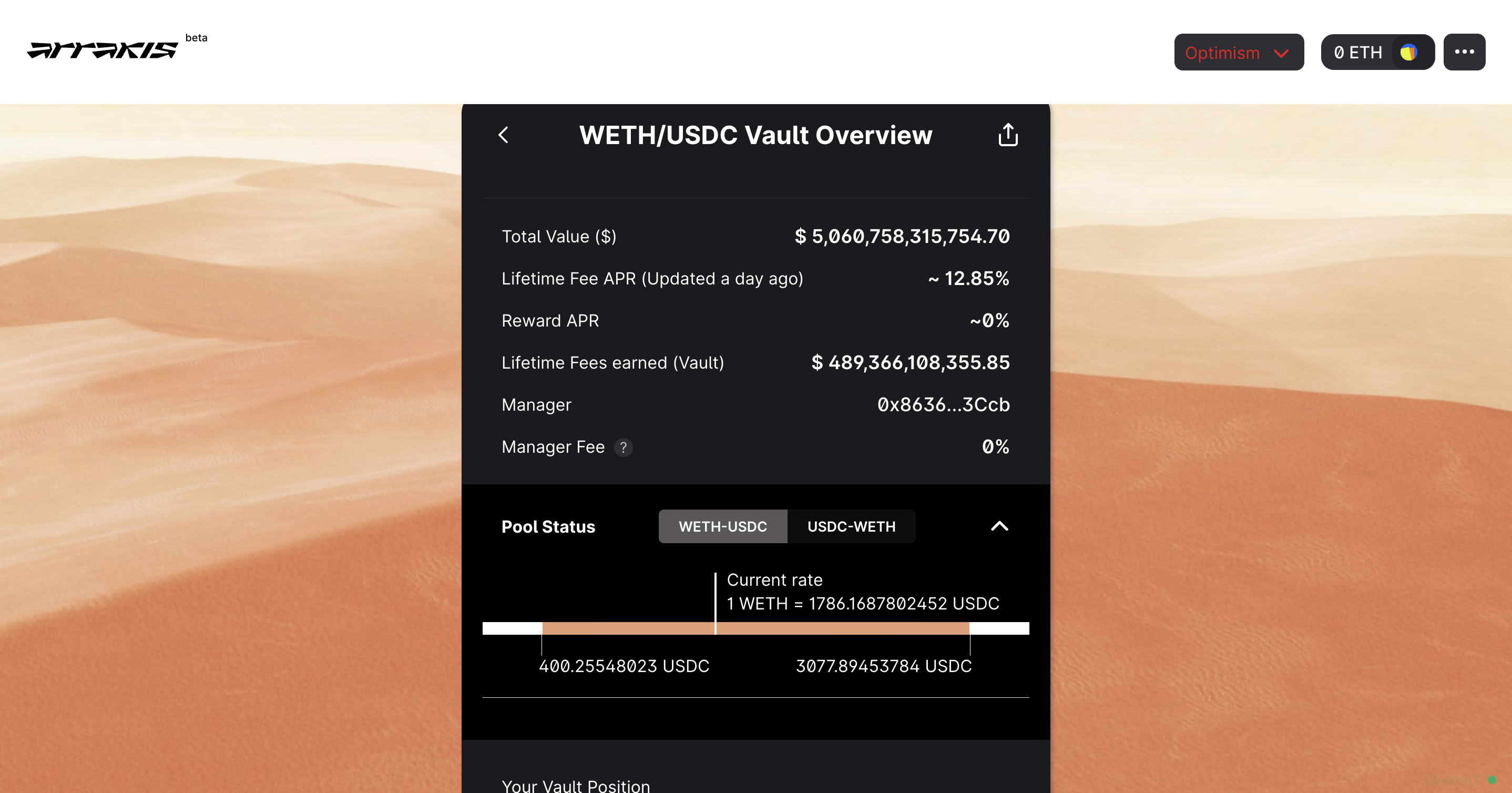 Uniswap V3 dynamic range strategy Arbitrum