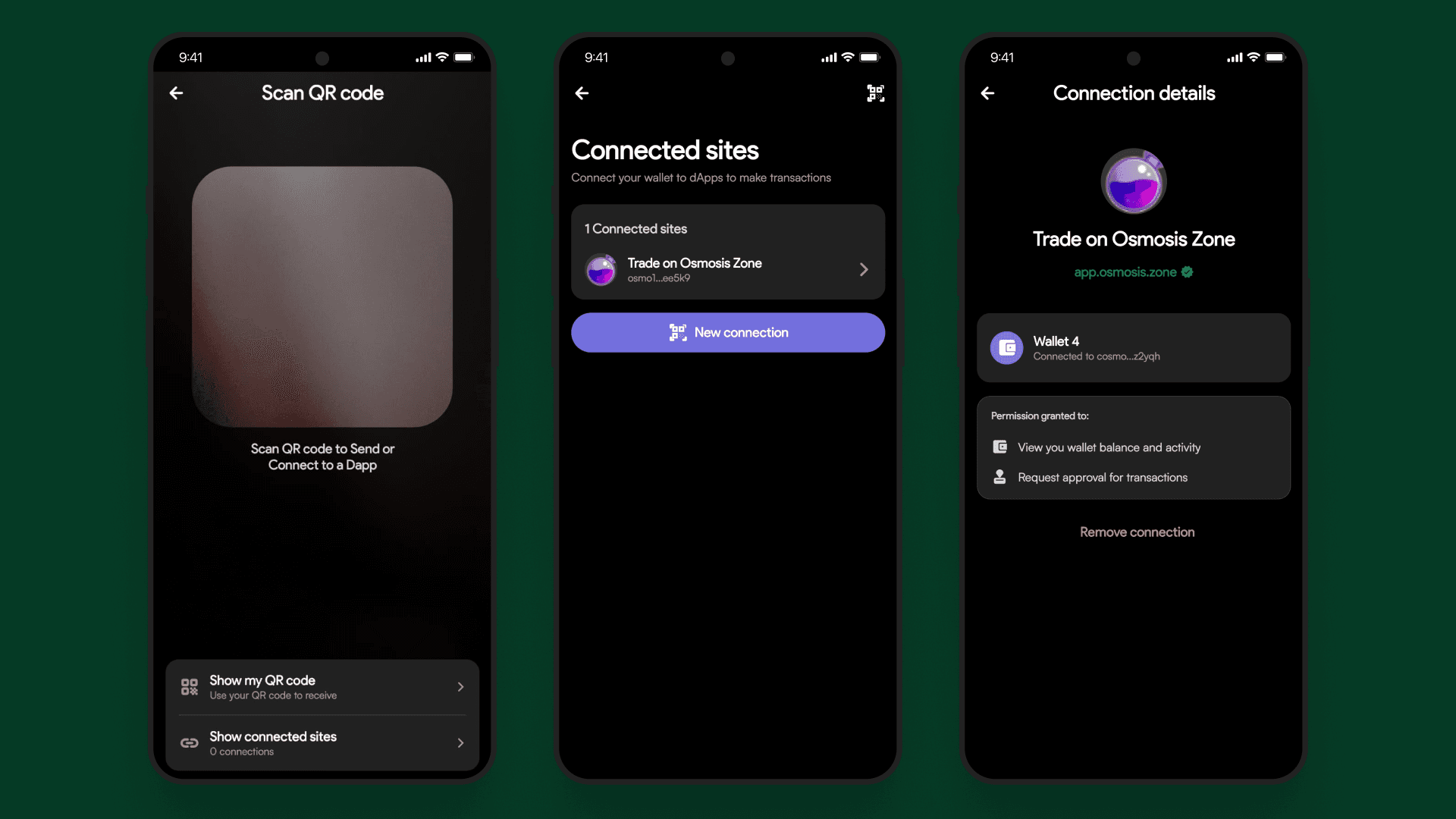 MetaMask connected sites permissions iOS