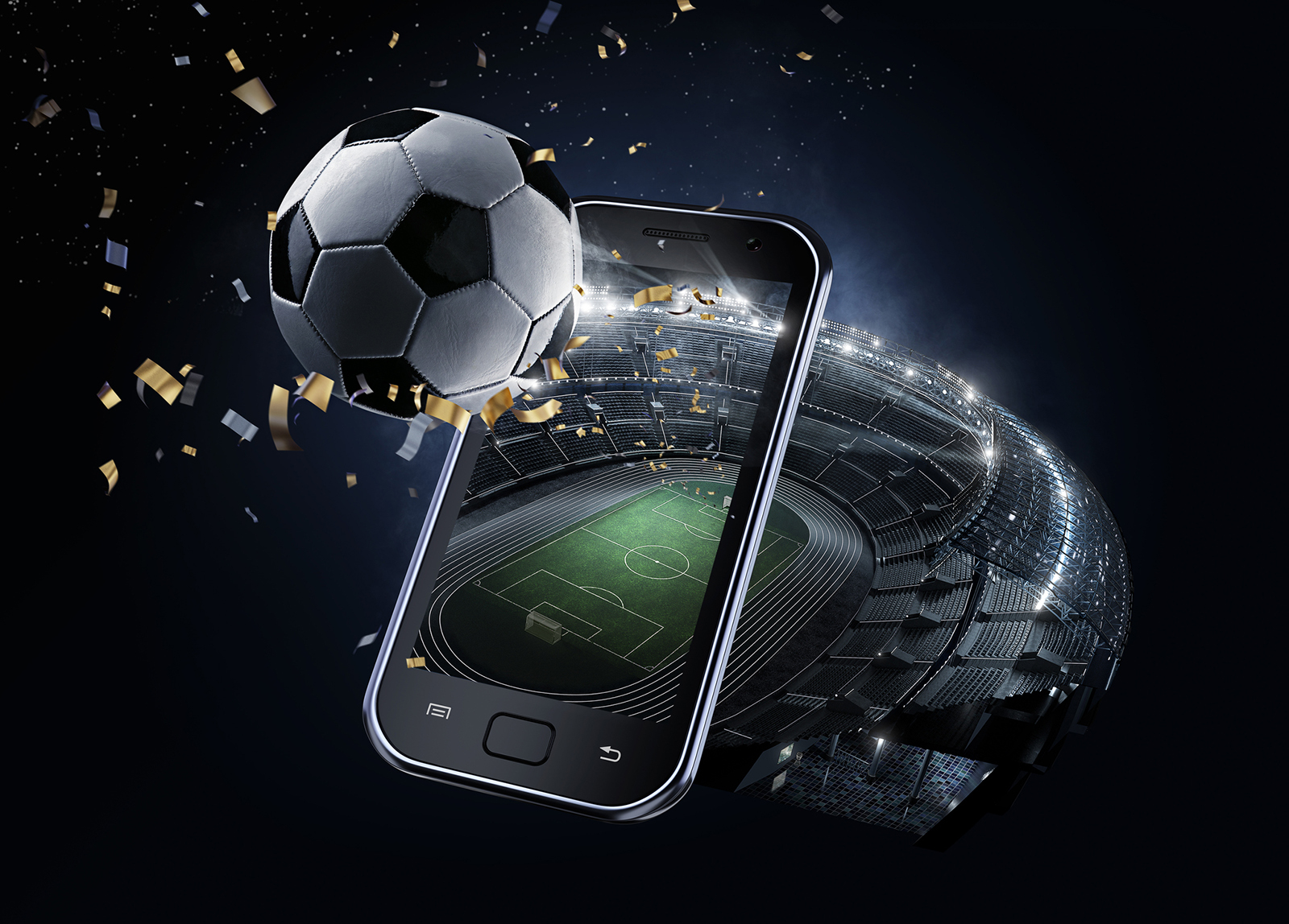 Fans engaging with sports content on mobile devices, displaying digital collectibles and blockchain tokens, representing on-chain sports fandom and rewards.