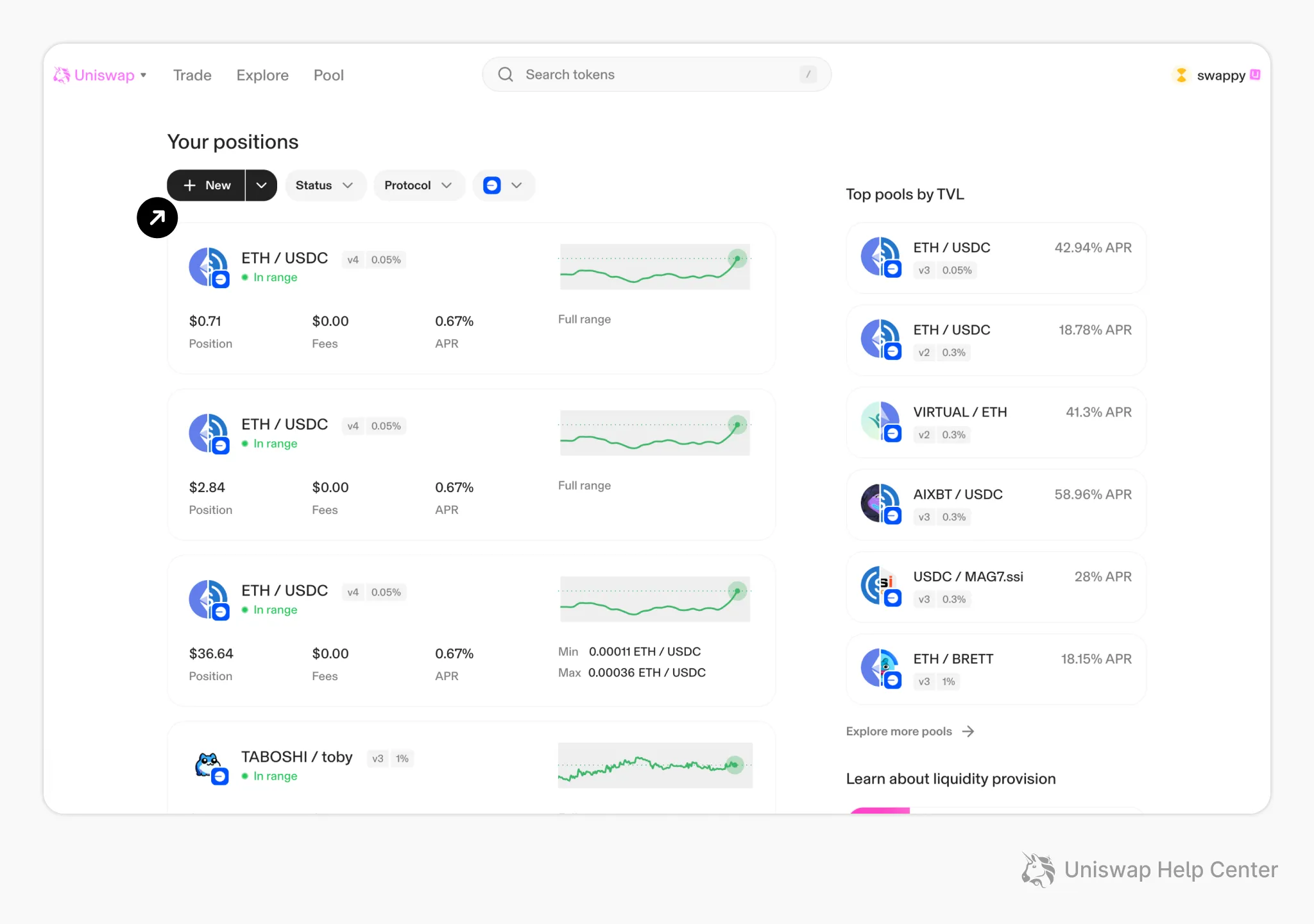 Uniswap V4 pool creation