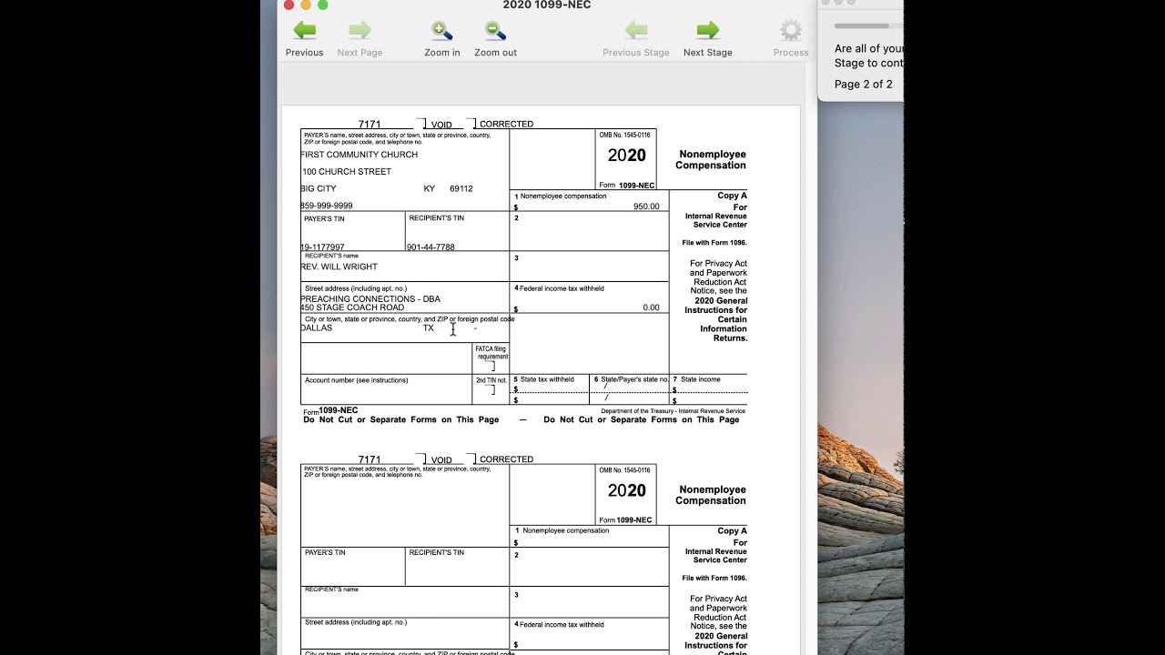 IRS 1099-NEC form icon