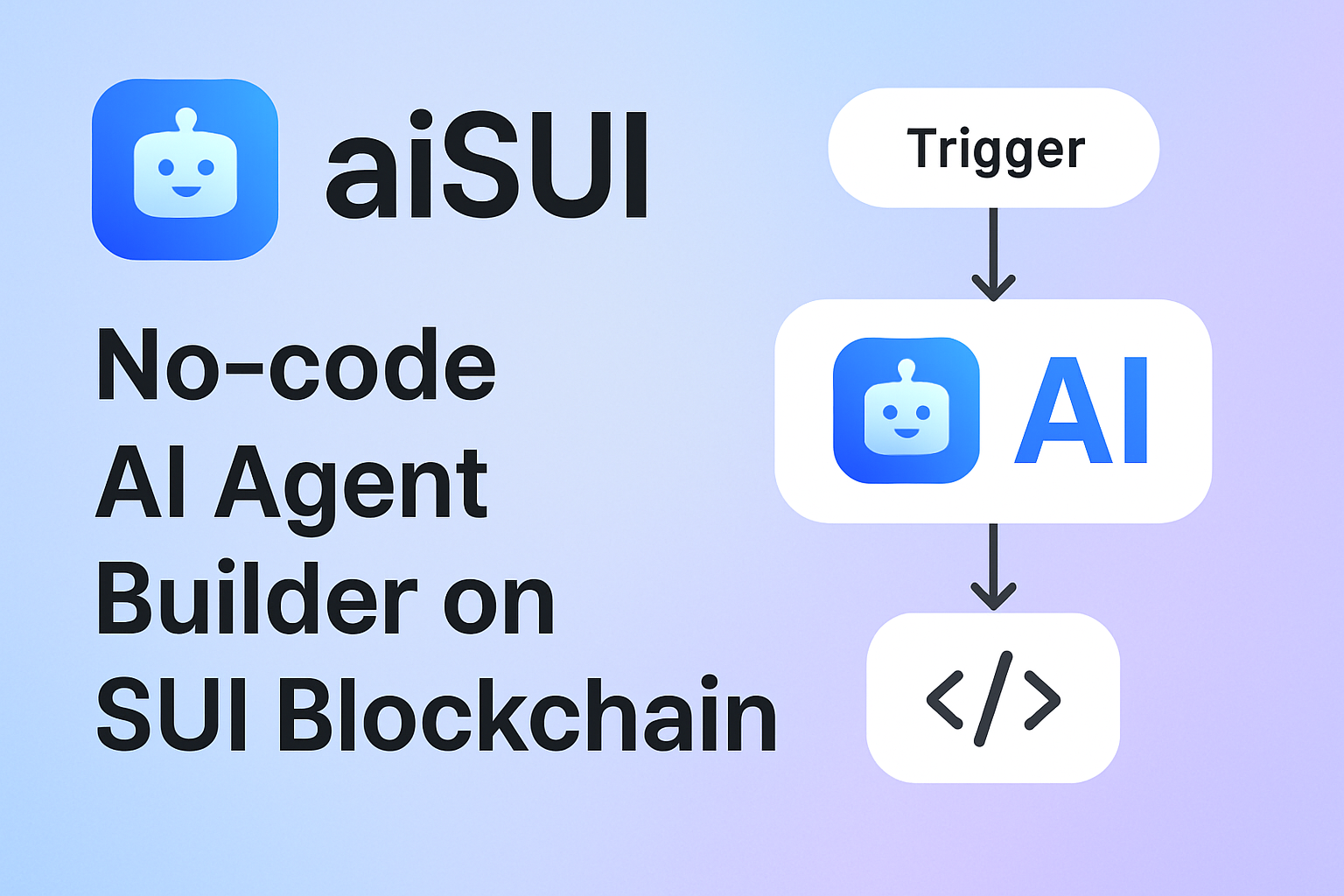 aiSUI no-code AI agent builder on SUI blockchain