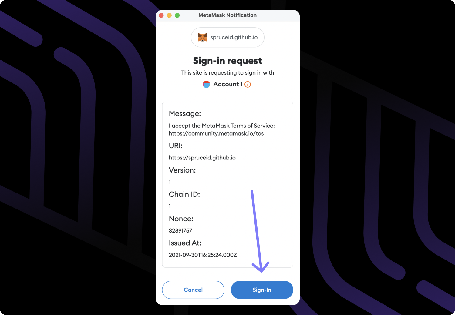 SpruceID wallet interface 2025