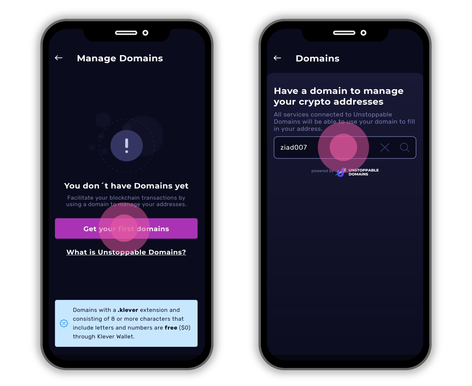 Unstoppable Domains wallet and login