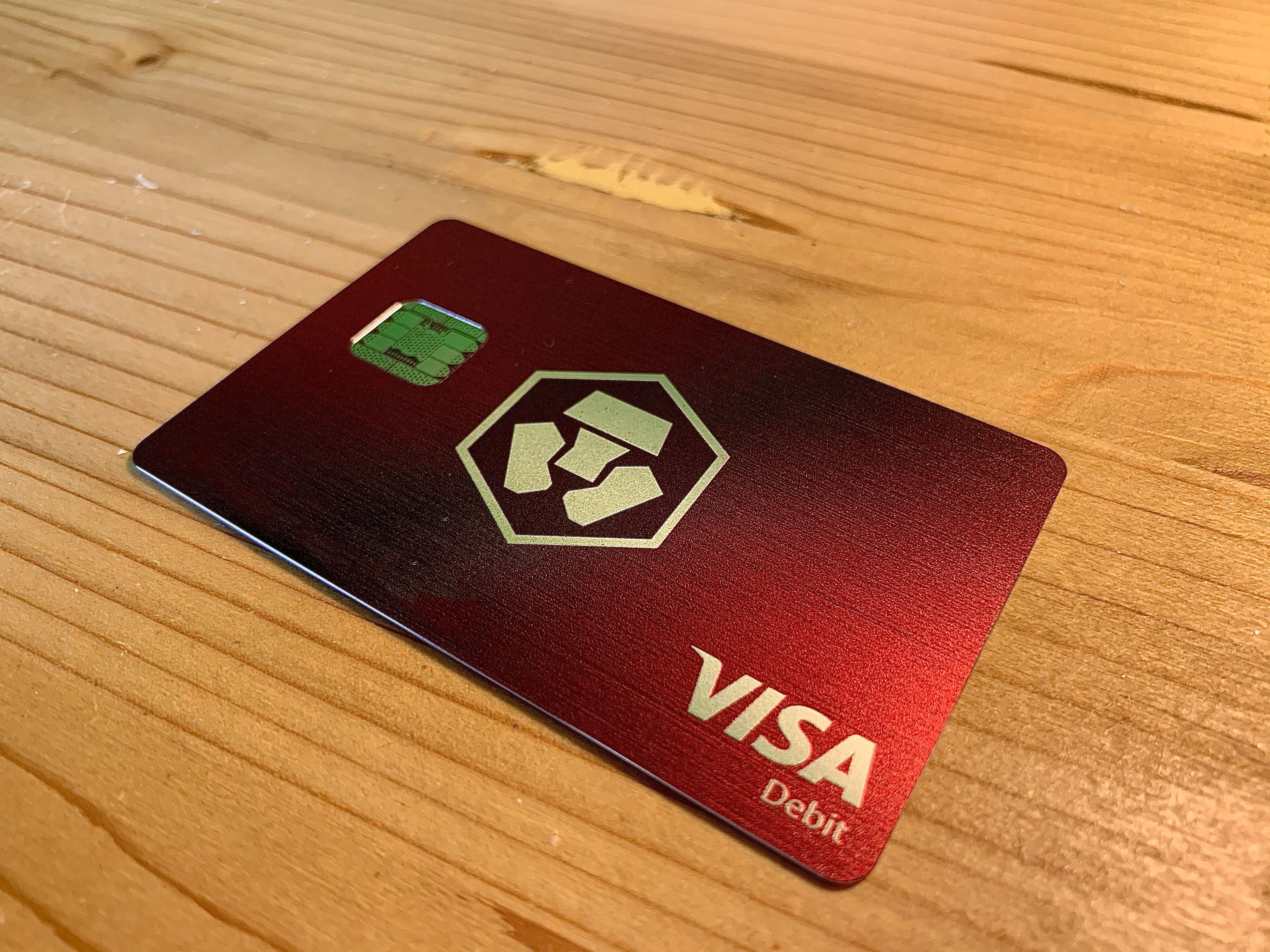 Crypto.com Ruby Steel Visa Debit Card
