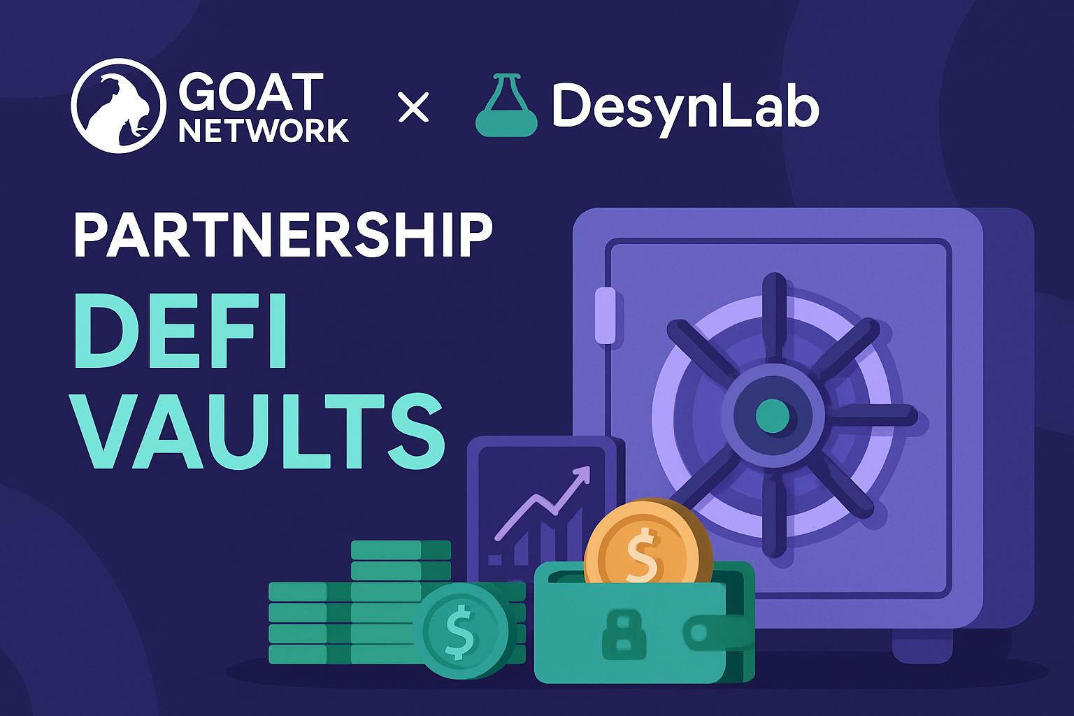 GOAT Network DesynLab partnership DeFi vaults
