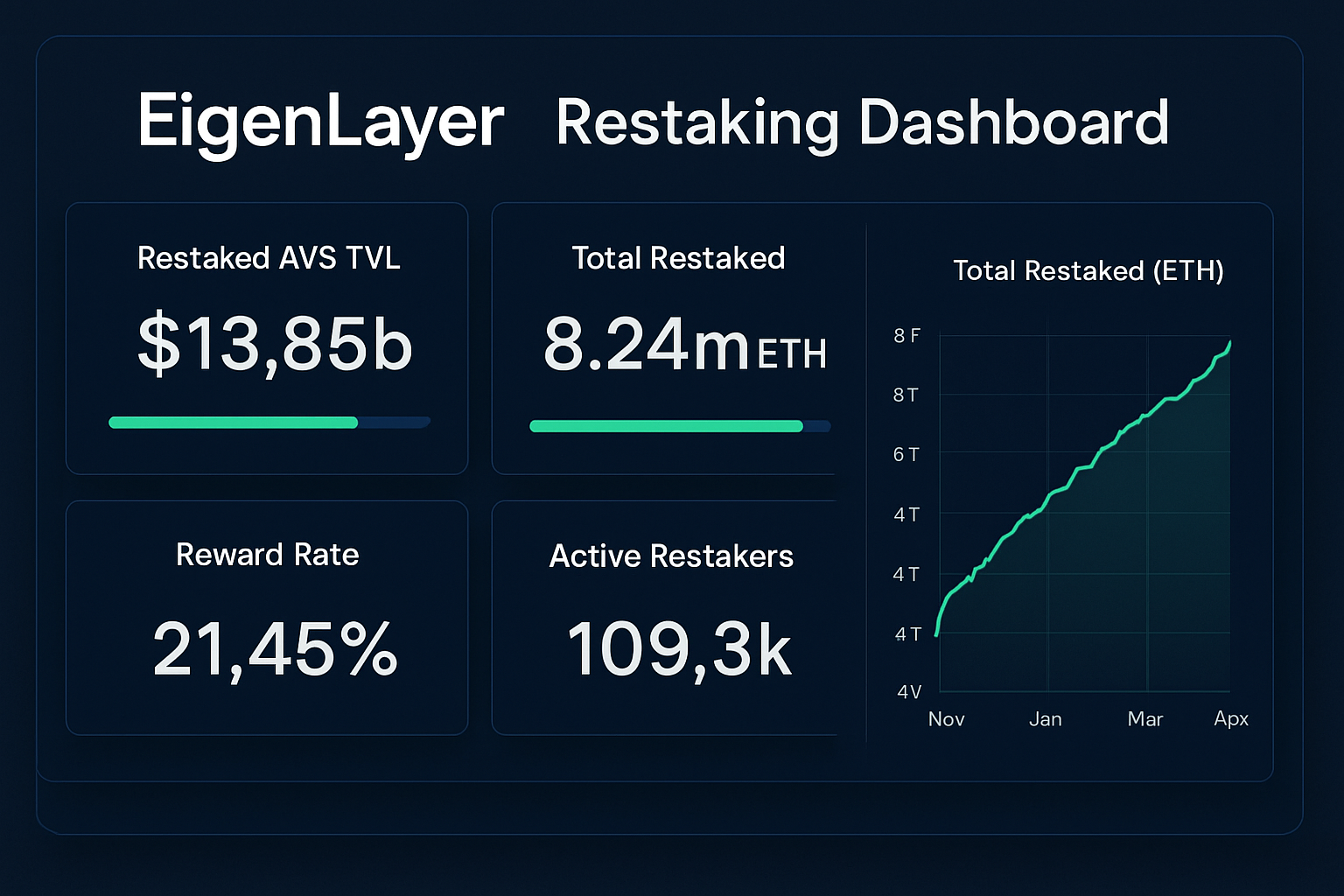 EigenLayer restaking dashboard