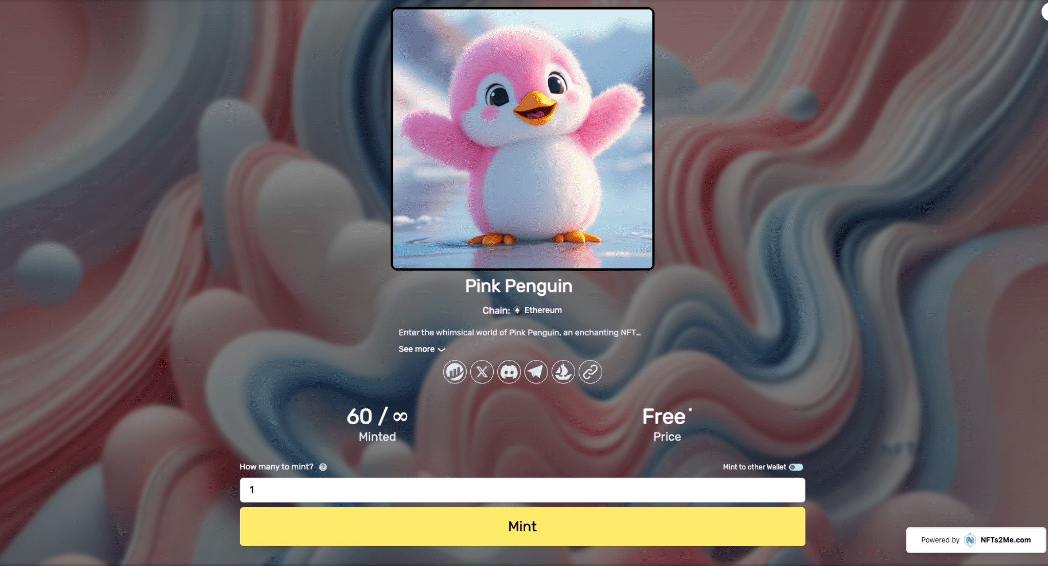 NFTs2Me NFT creation platform