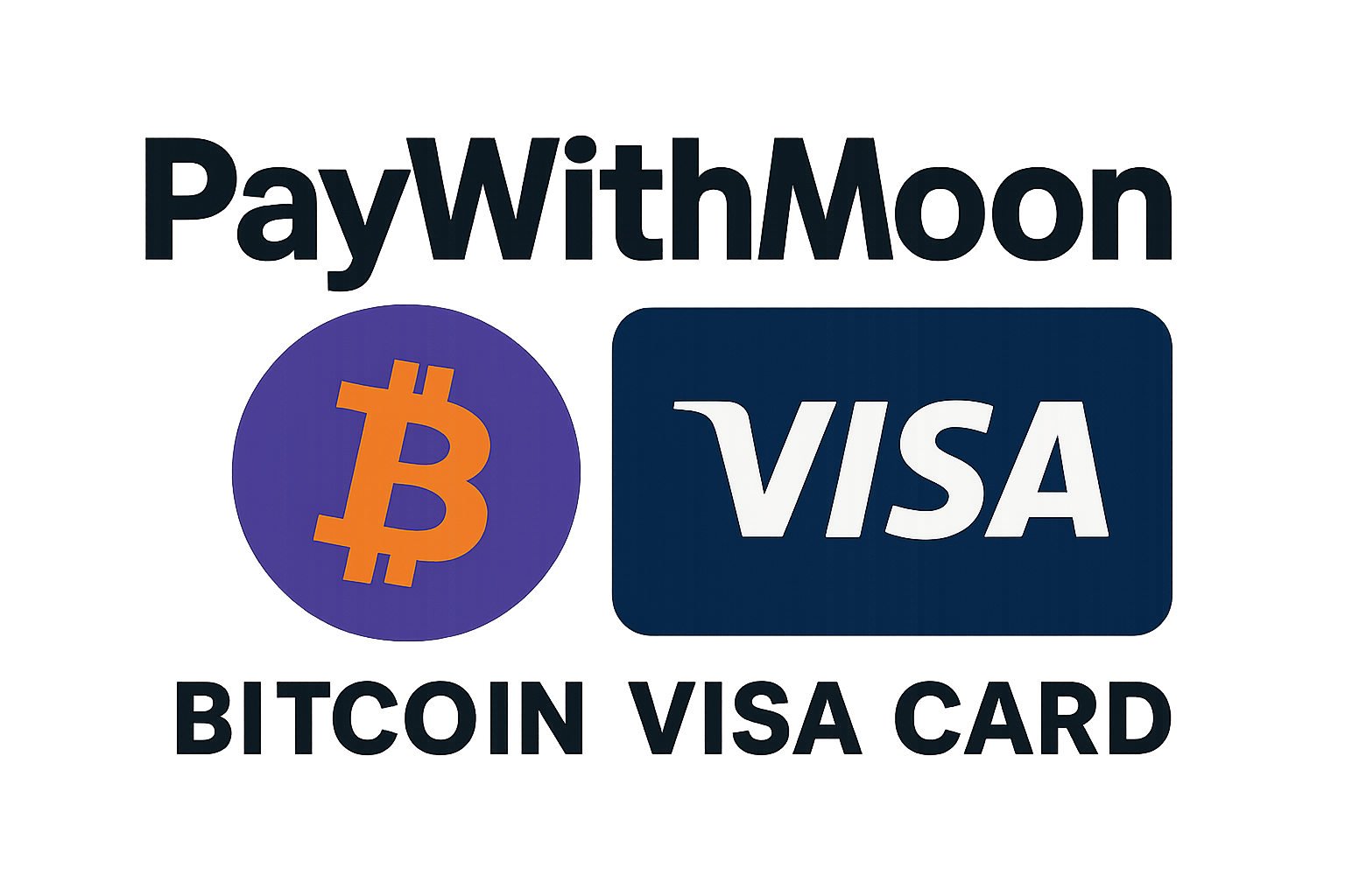 PayWithMoon Bitcoin Visa Card logo