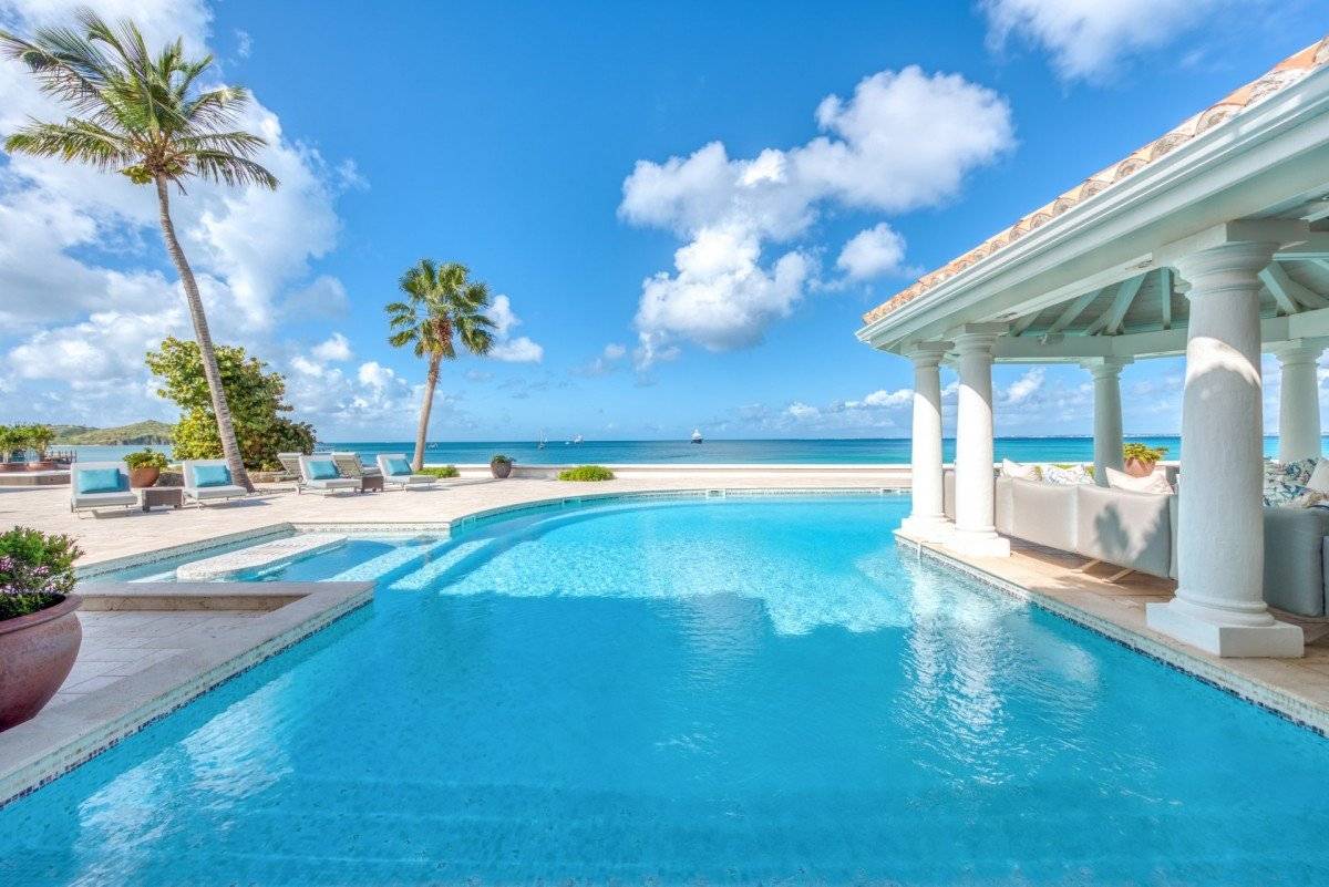 French Caribbean luxury villas map