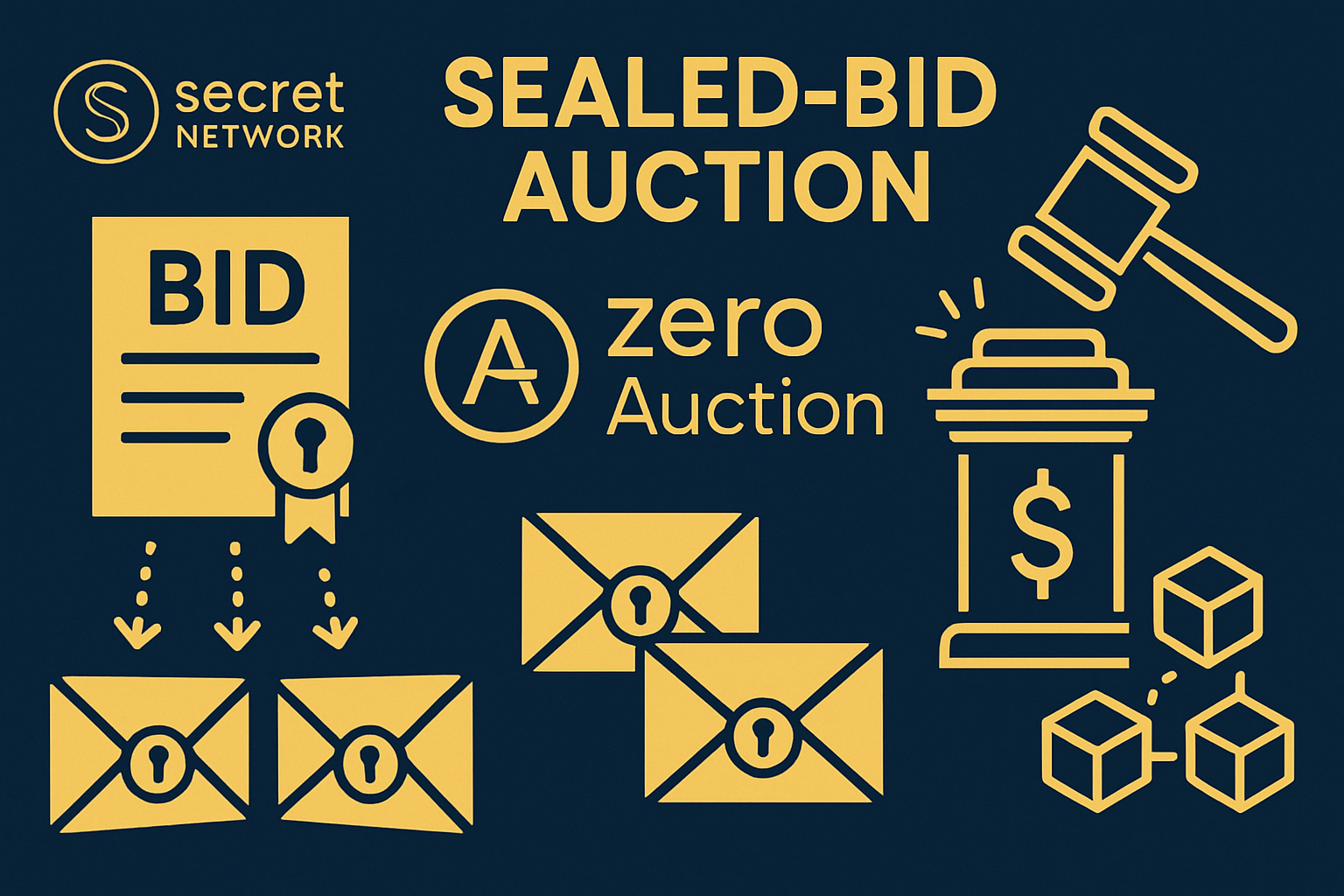 Secret Network sealed-bid auction ZeroAuction blockchain