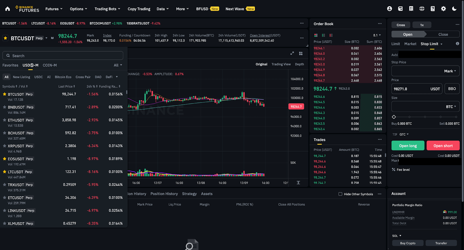 Binance Wallet portfolio analysis dashboard