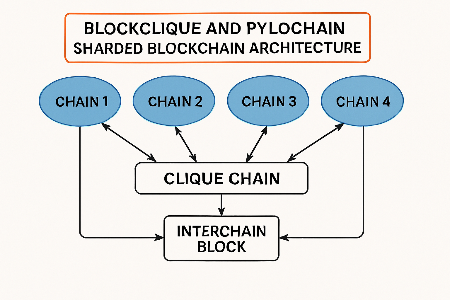 Blockclique and PyloChain sharded blockchain architecture