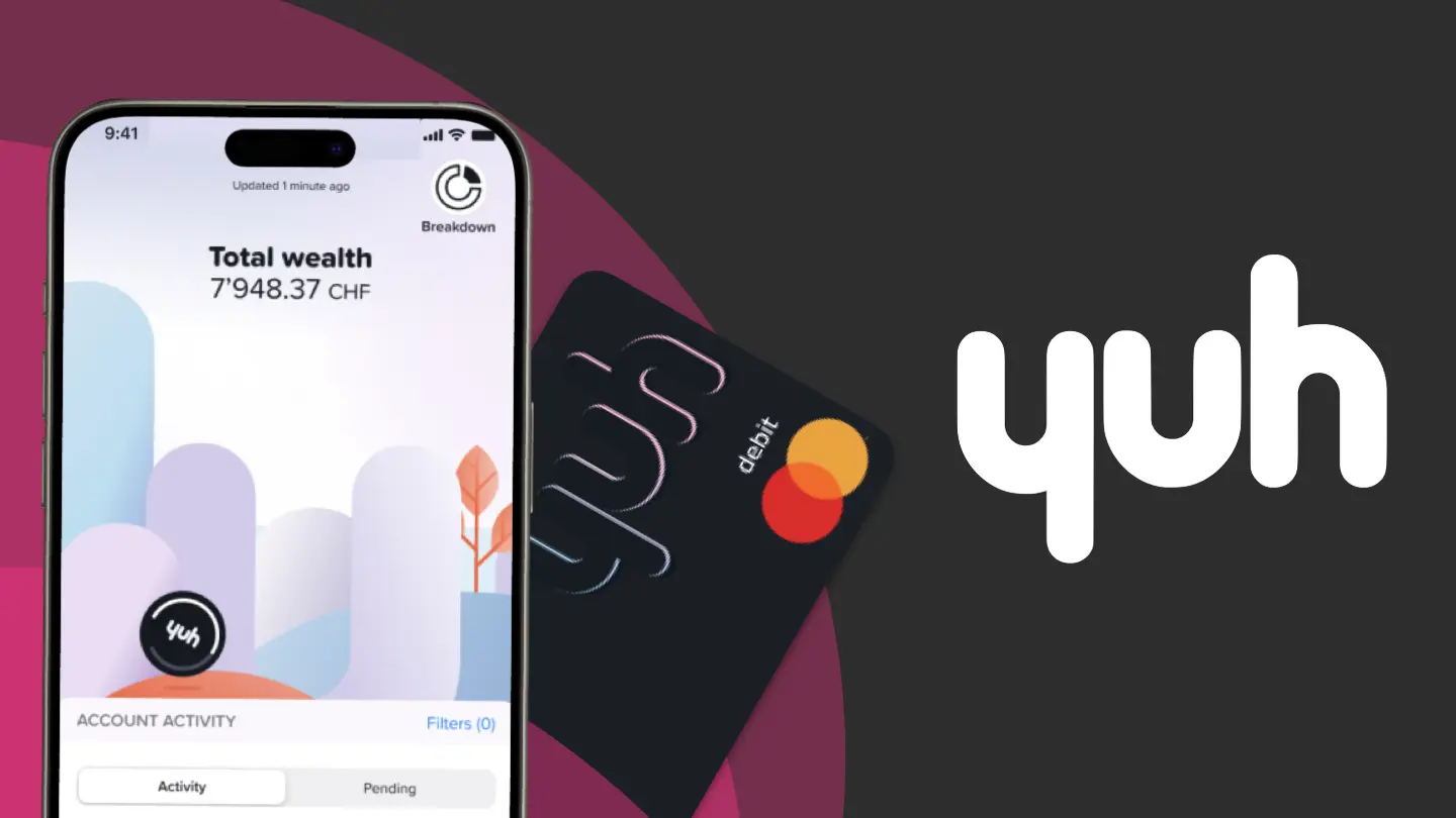Yuh Card Switzerland app and card design