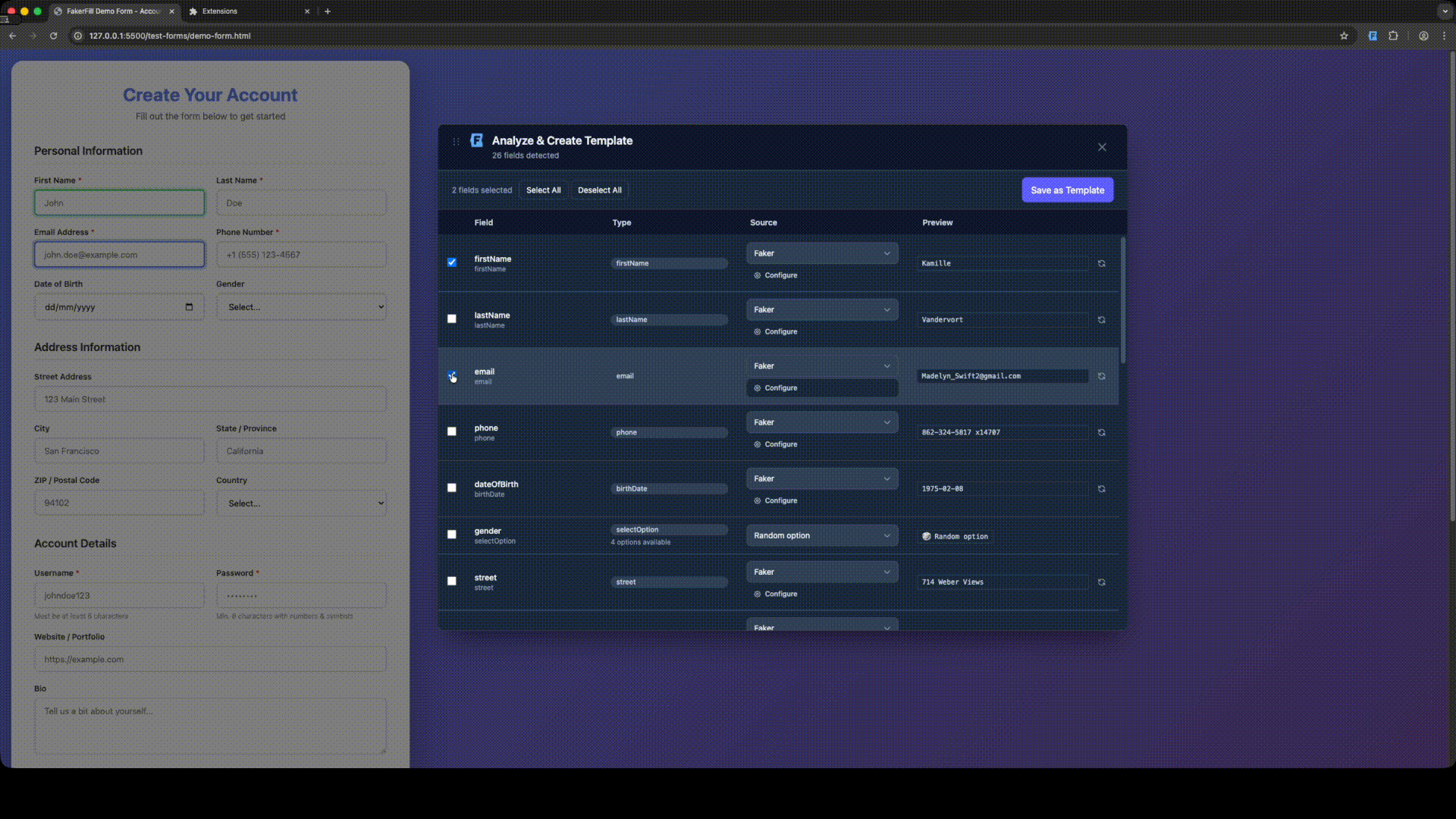 Probalytics API dashboard
