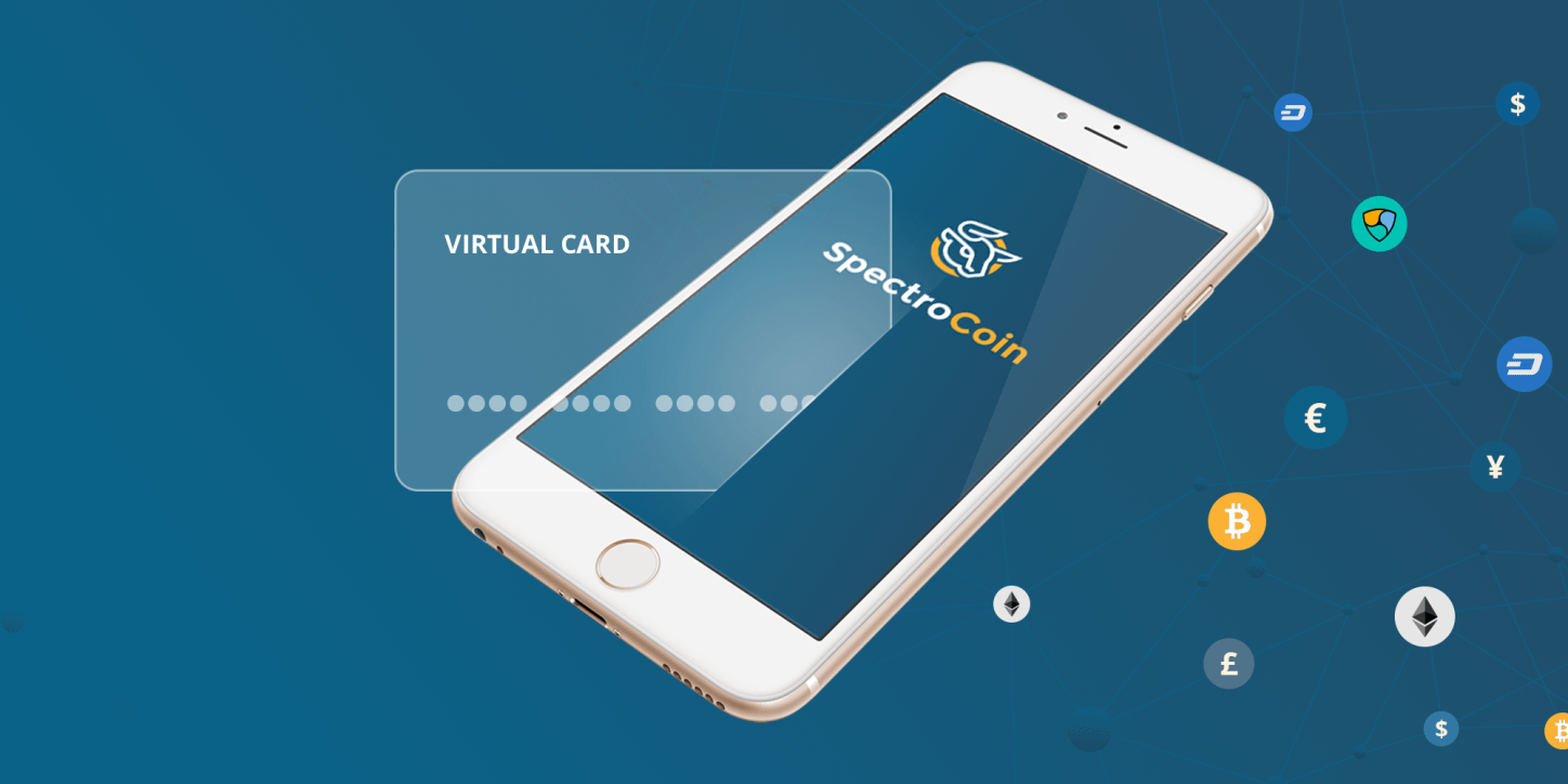 SpectroCoin prepaid crypto card design