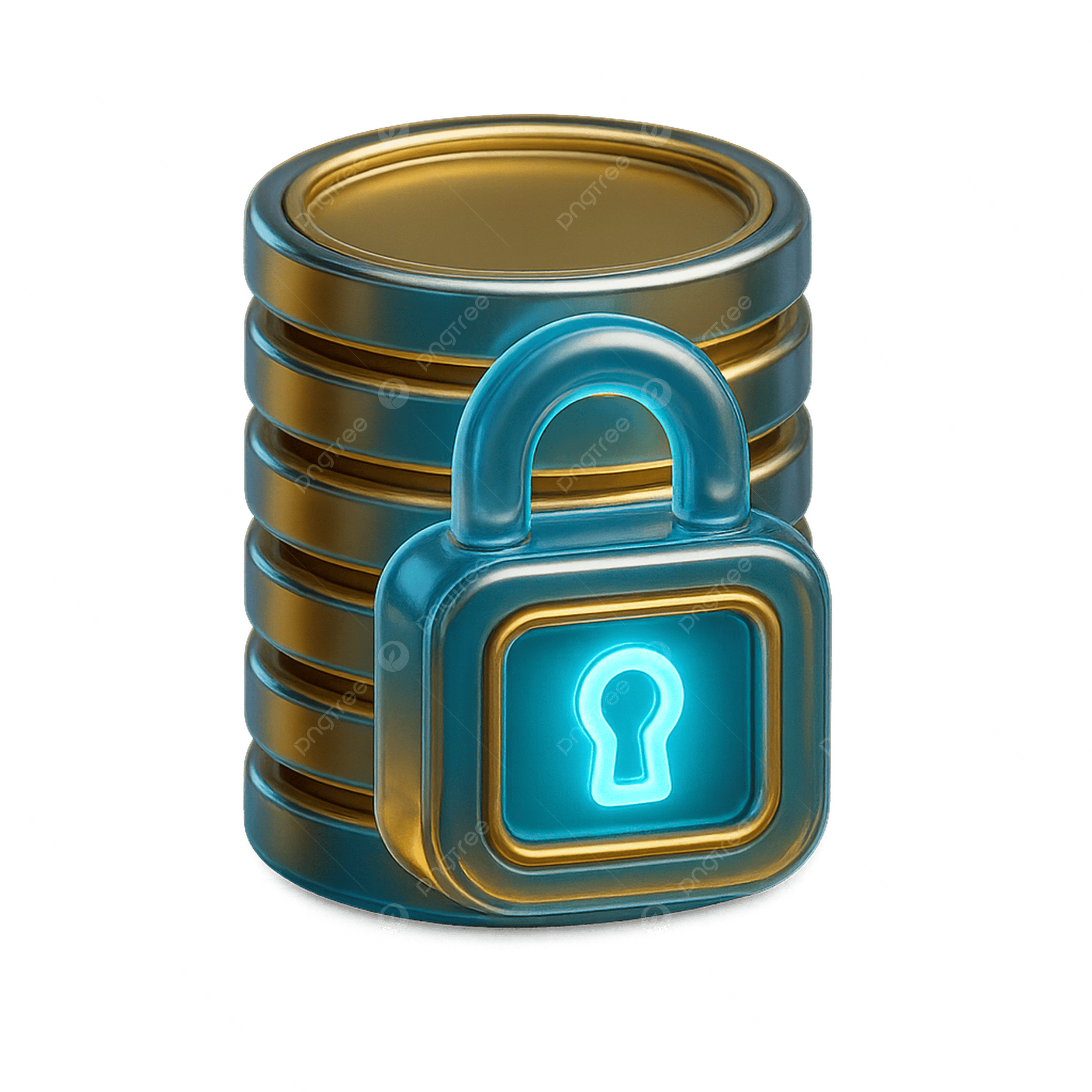 secure padlock icon blockchain