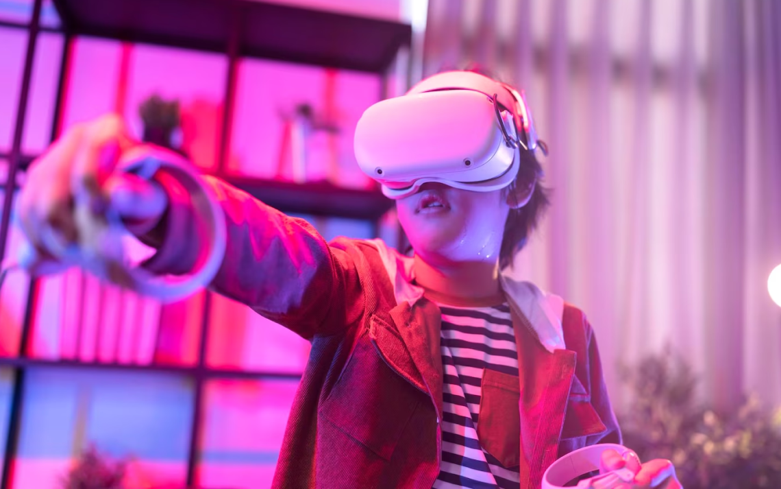 Futuristic digital artwork of gamers immersed in a vibrant Solana-powered metaverse, showcasing immersive NFT gaming environments and blockchain technology in 2025.