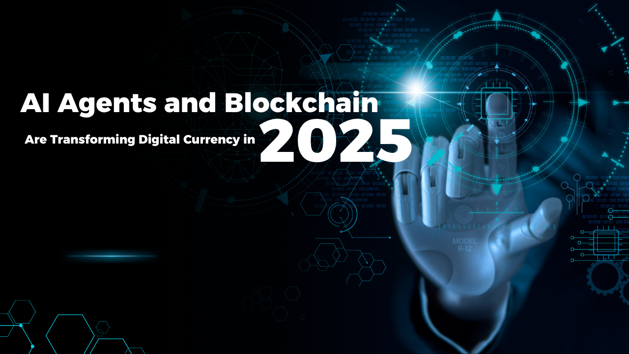 Futuristic dashboard visualizing AI agents optimizing cross-chain DeFi strategies across multiple blockchain networks in 2024