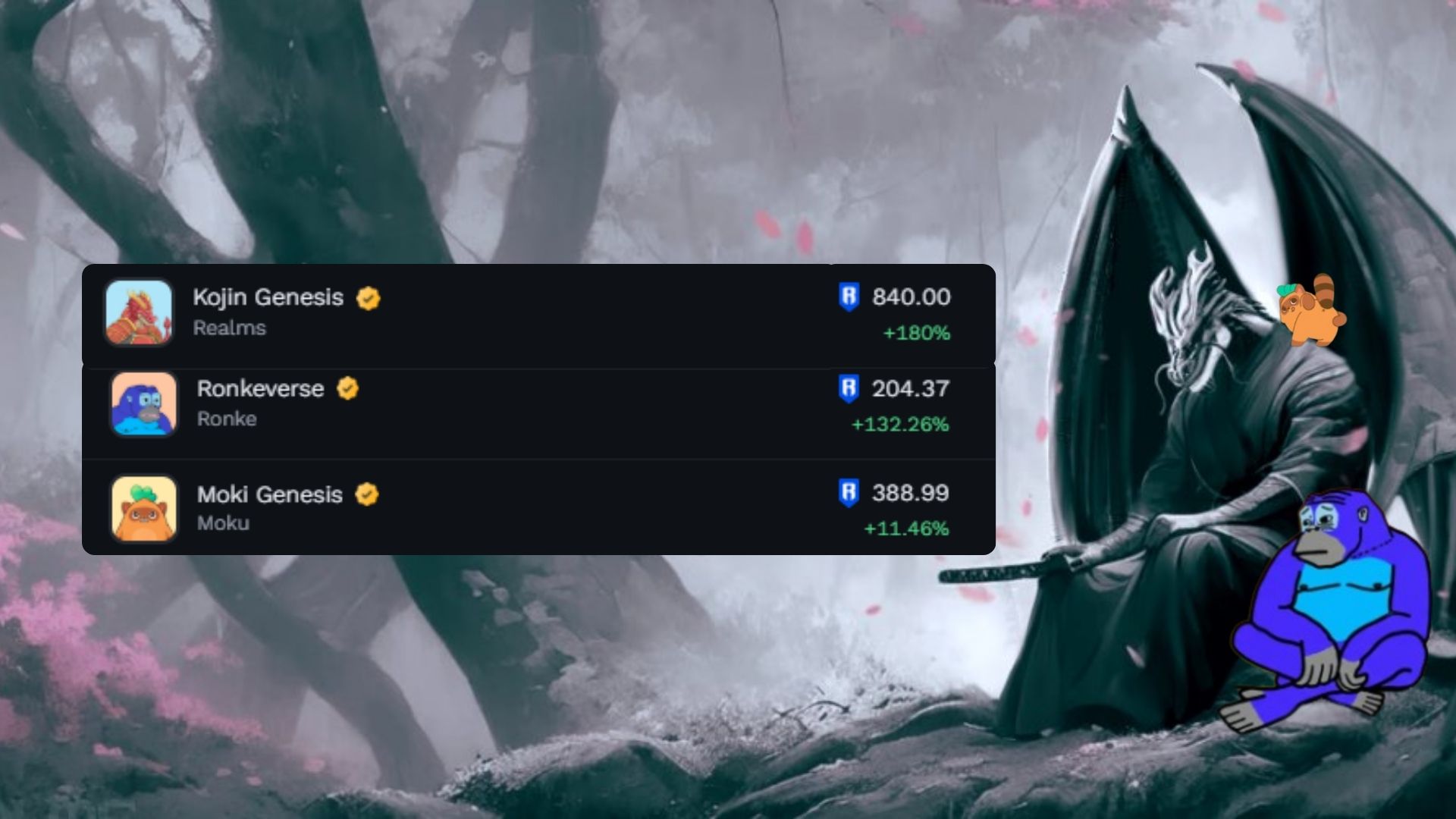 Futuristic illustration of Ronin network bridging into Ethereum Layer 2 Superchain with Optimism OP Stack, symbolizing enhanced scalability and onchain gaming integration.