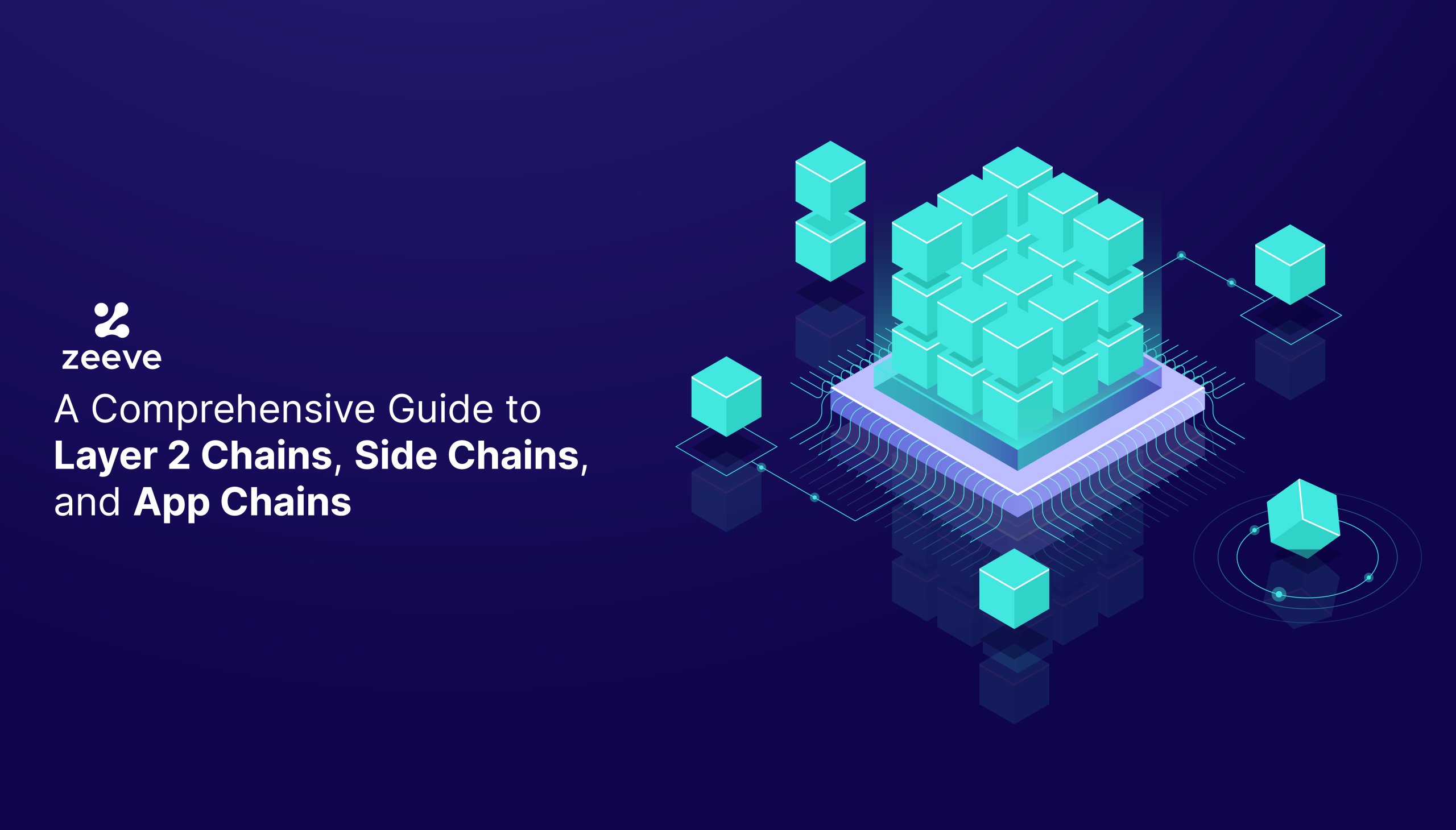 Futuristic dashboard illustration showing appchains deploying from a Rollup-as-a-Service platform for Web3 startups in 2024