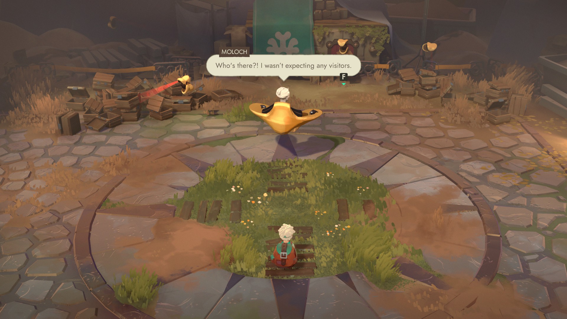 Gameplay screenshot of Caves by Wolf Game showing maze navigation, resource collection of gems and wool, energy management in on-chain digging game