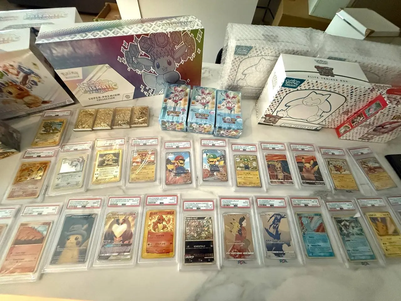 High-resolution scan of a rare Pokémon card displayed alongside its digital NFT representation on a blockchain platform