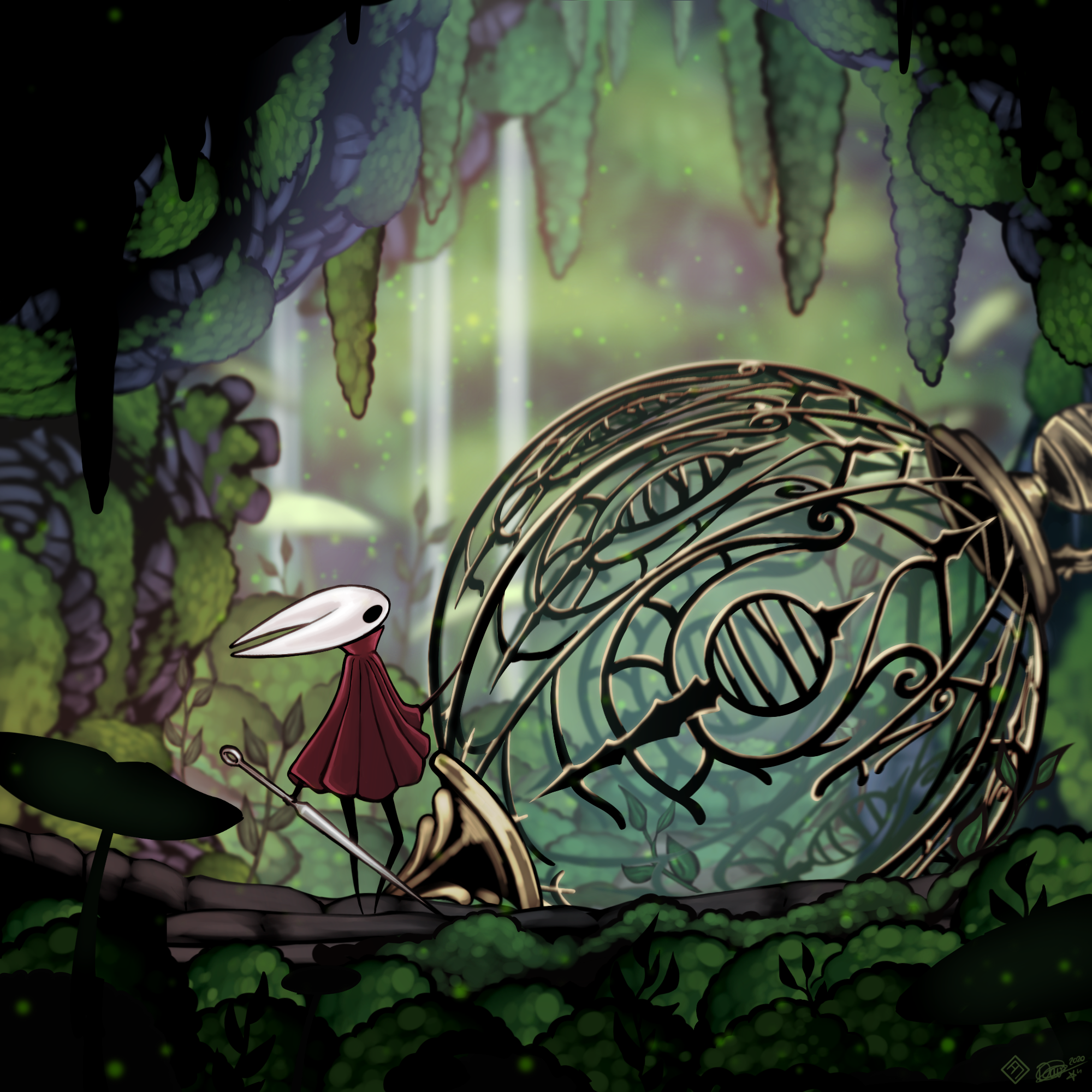 Hollow Knight: Silksong hand-drawn art style atmospheric world screenshot indie game 2025