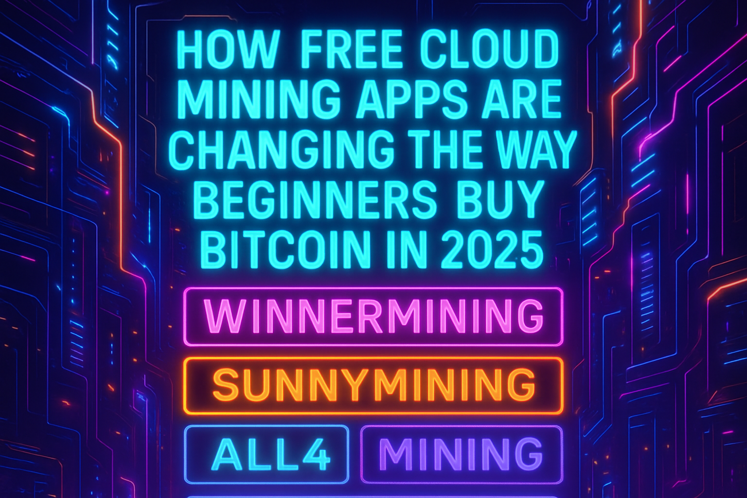How Free Cloud Mining Apps Are Changing the Way Beginners Buy Bitcoin in 2025