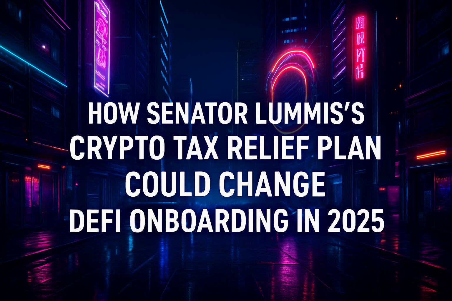 How Senator Lummis’s Crypto Tax Relief Plan Could Change DeFi Onboarding in 2025