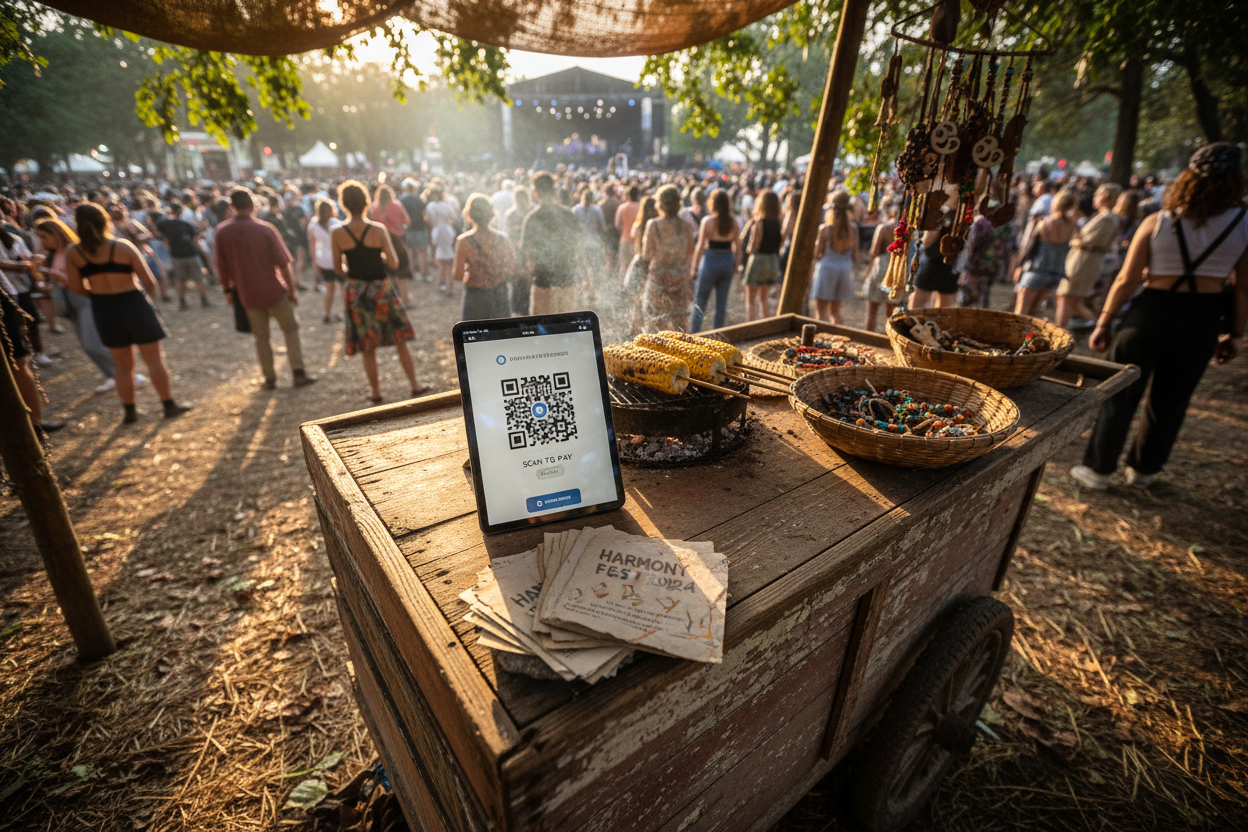 How Street Vendors Generate USDC QR Codes for Offline Payments Without Internet