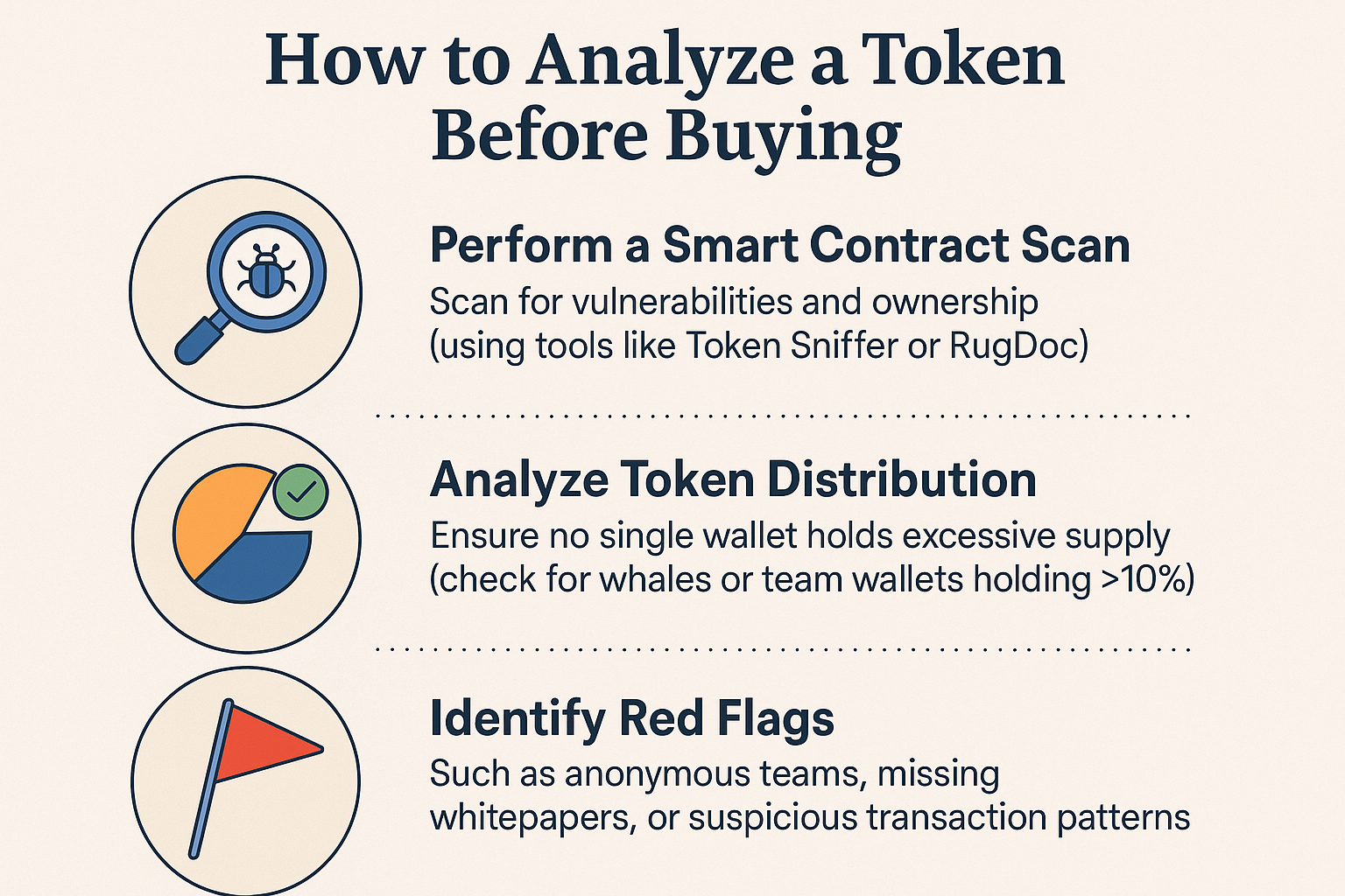 How to Analyze a Token Before Buying: Contract Scans, Distribution & Red Flags