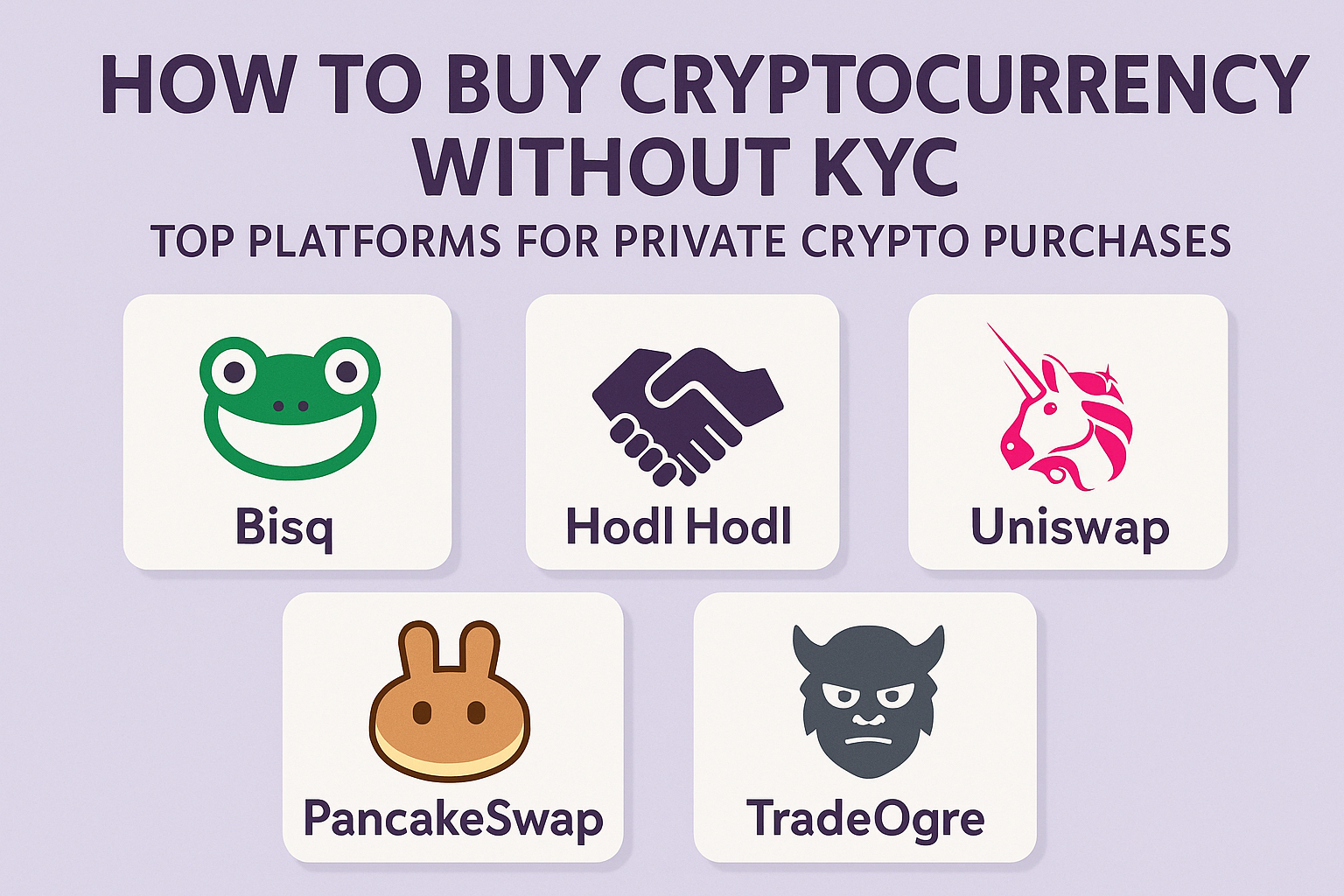 How to Buy Cryptocurrency Without KYC: Top Platforms for Private Crypto Purchases