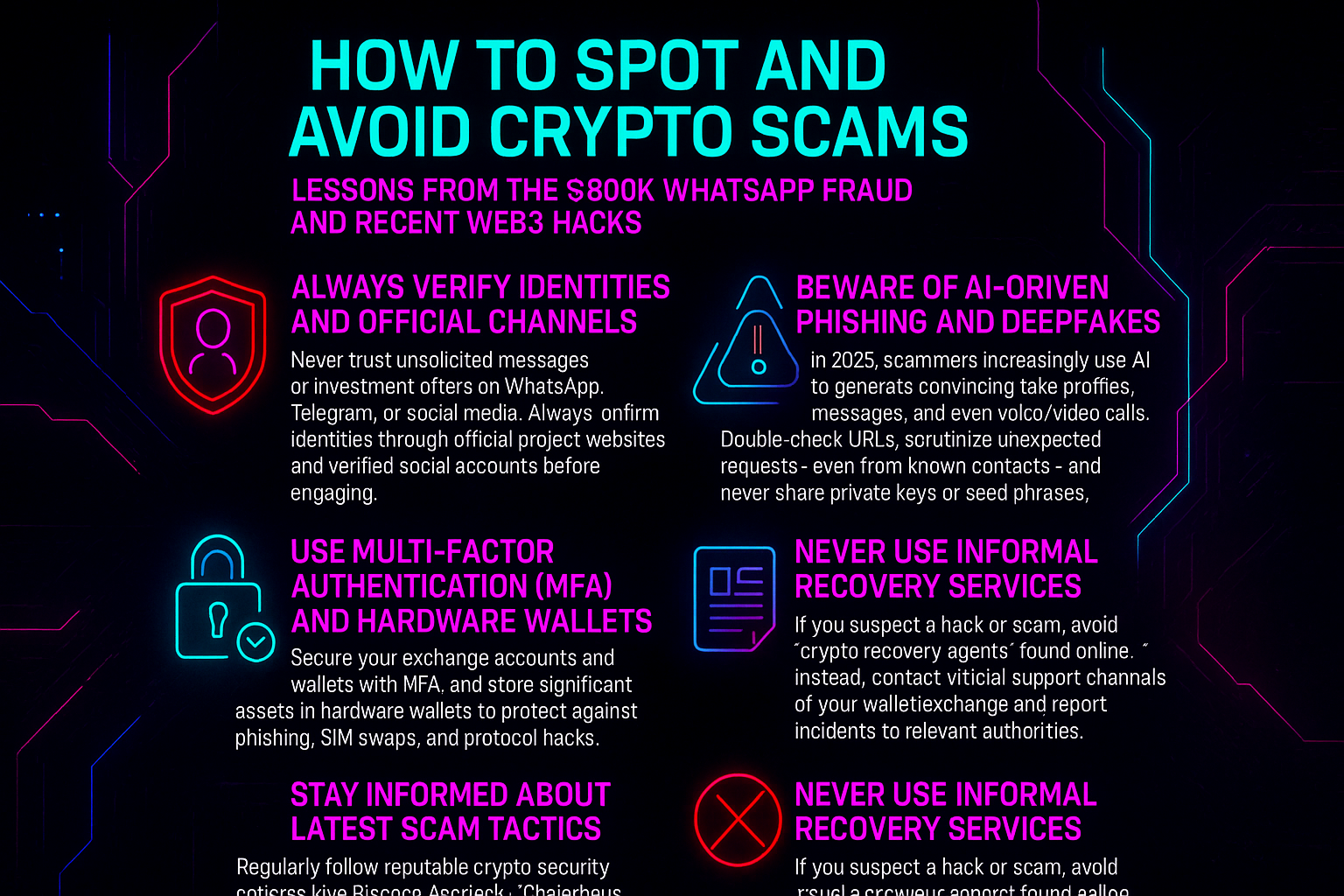How to Spot and Avoid Crypto Scams: Lessons from the $800K WhatsApp Fraud and Recent Web3 Hacks