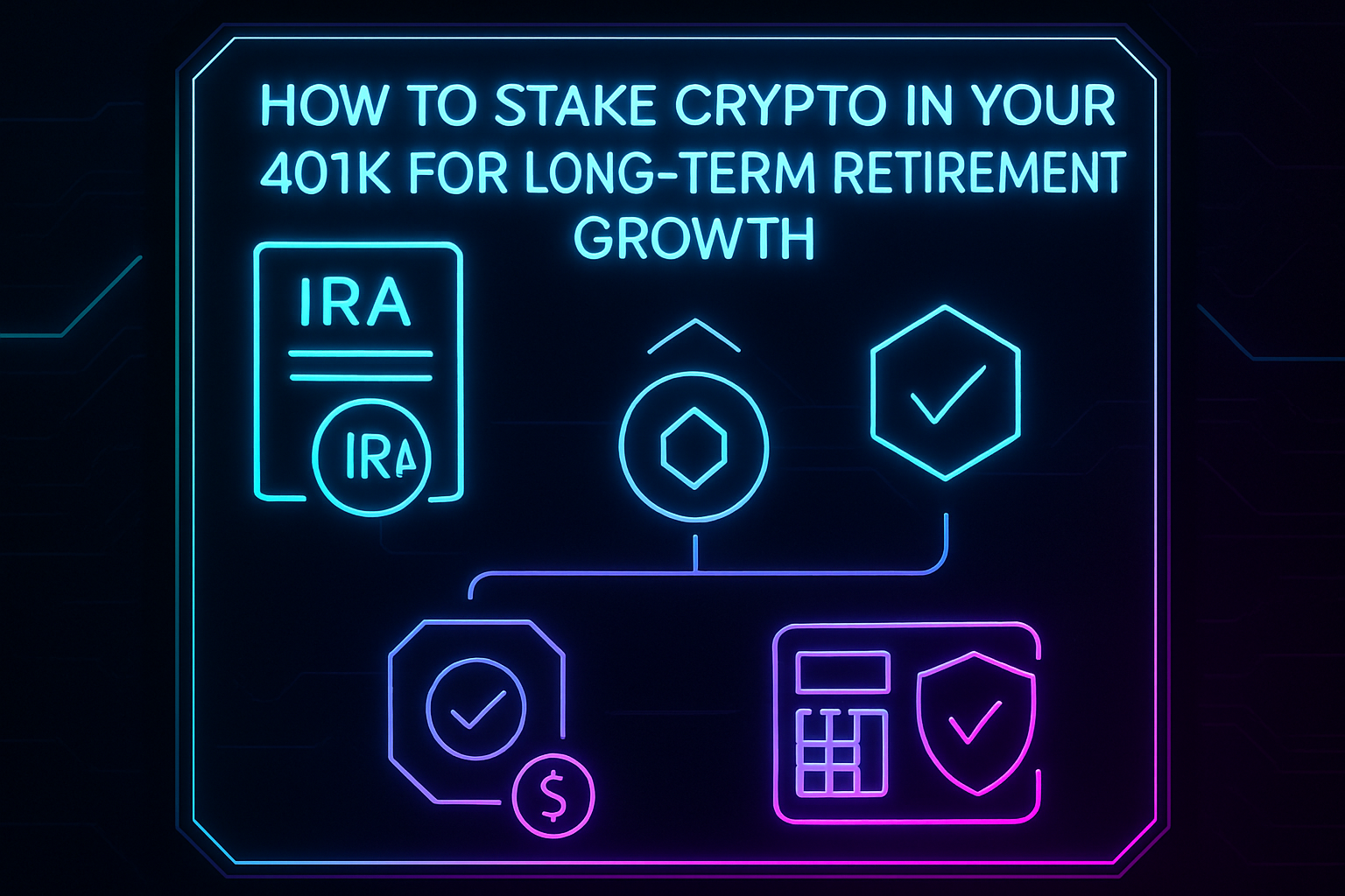 How to Stake Crypto in Your 401K for Long-Term Retirement Growth