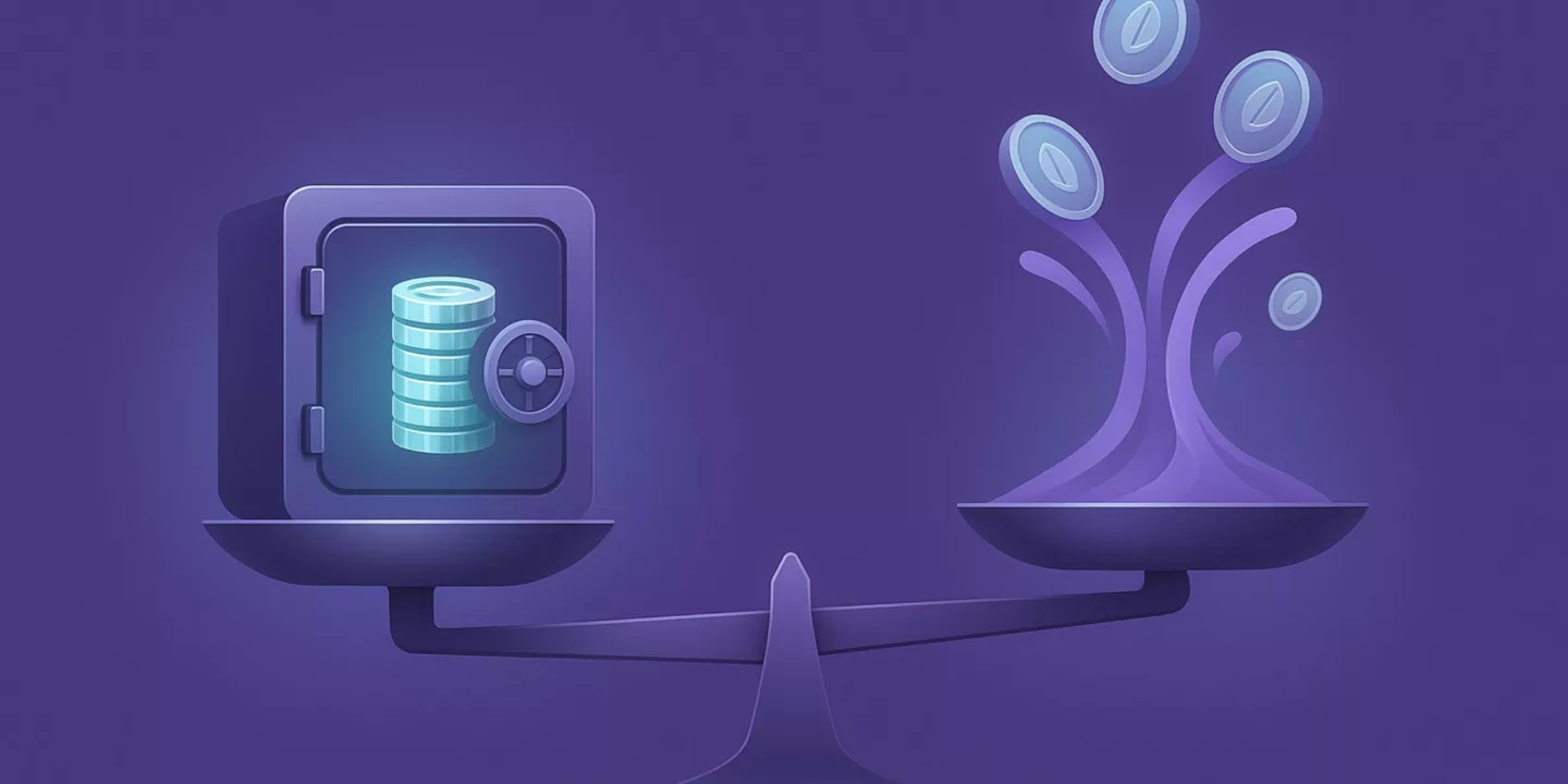 Illustration comparing liquid staking tokens and traditional staking tokens in DeFi, highlighting liquidity and capital efficiency benefits