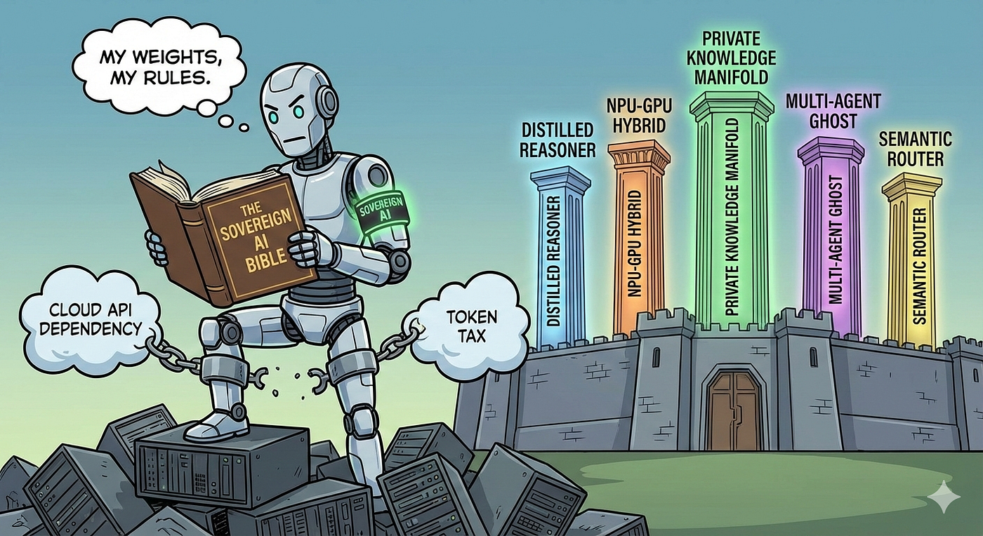 Illustration of a secure blockchain vault protecting patent documents from an AI robot thief, symbolizing IP protection against theft on blockchain