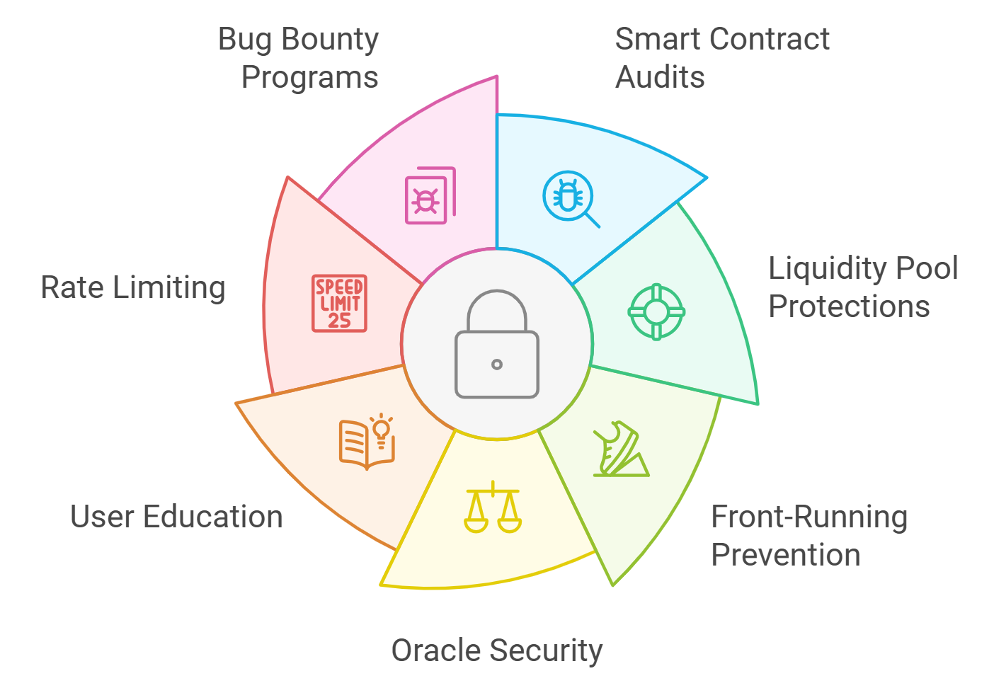 Illustration of a DeFi reinsurance liquidity pool showing diverse participants connected by smart contracts on a blockchain network, symbolizing decentralized risk sharing and capital pooling.